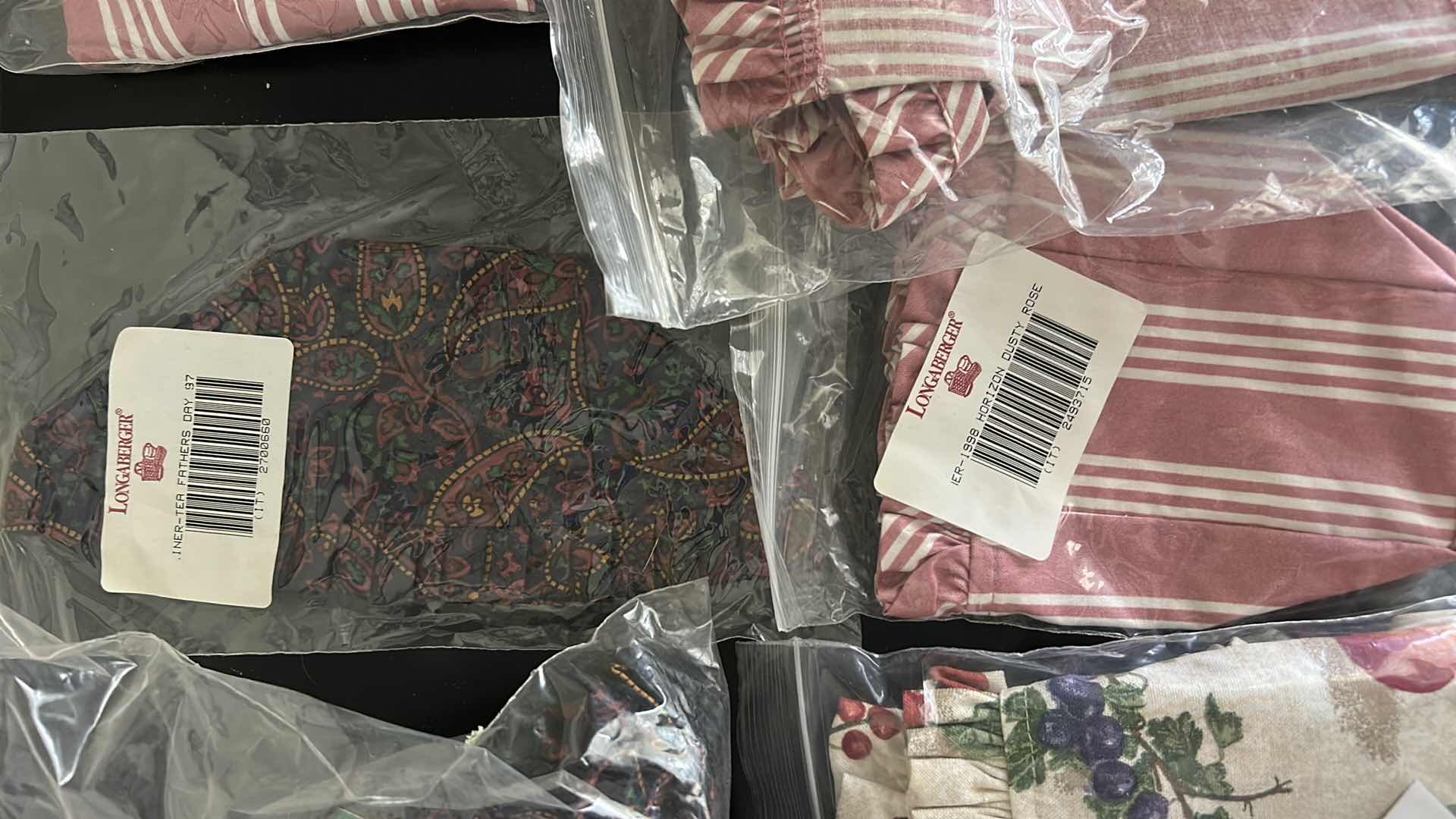 Photo 3 of 8 NEW LONGABERGER FABRIC INSERTS + 1