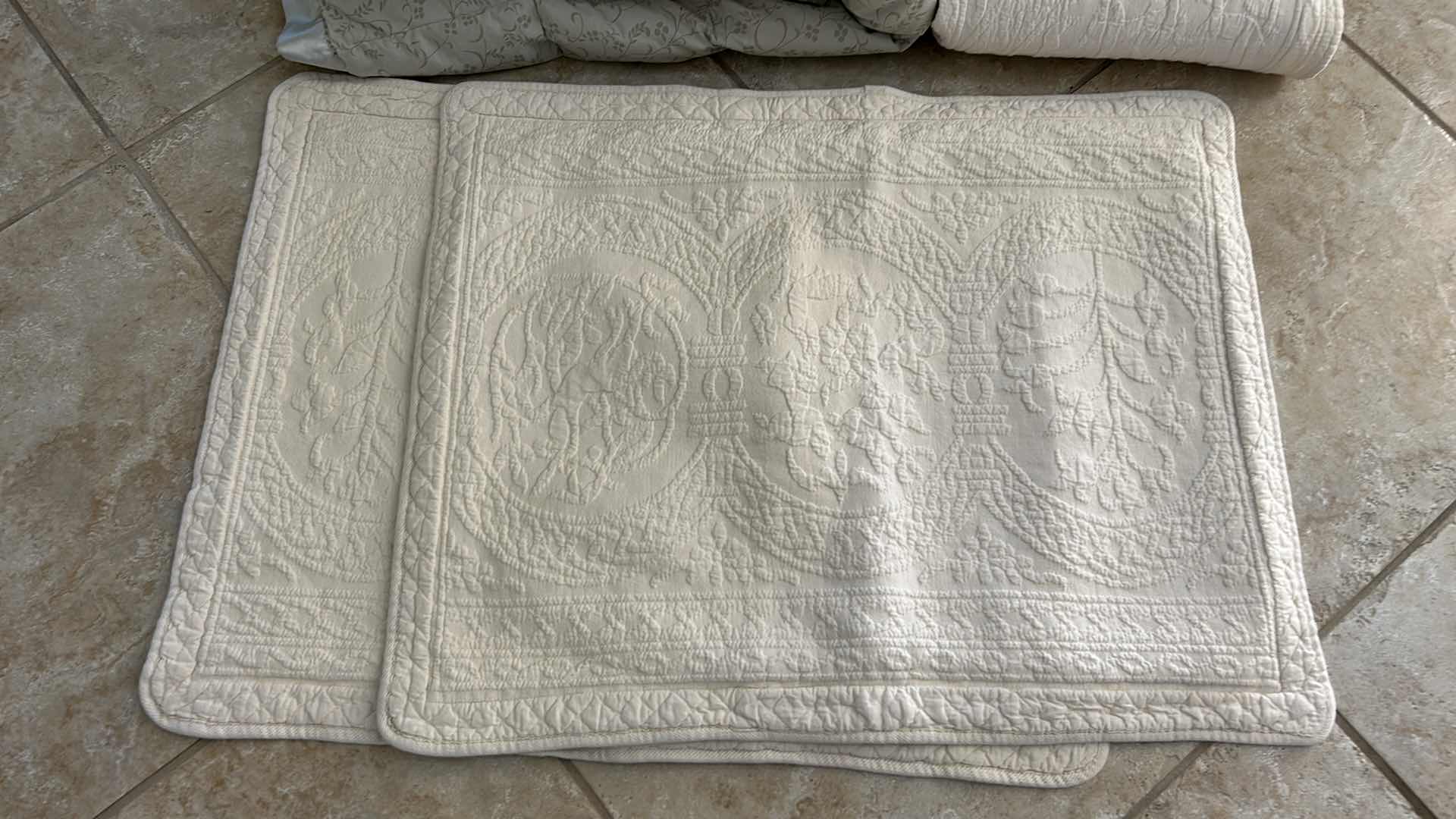 Photo 1 of 1 QUEEN COMFORTER / QUEEN QUILT/ 2 LARGE SHAMS AND STORAGE BOX