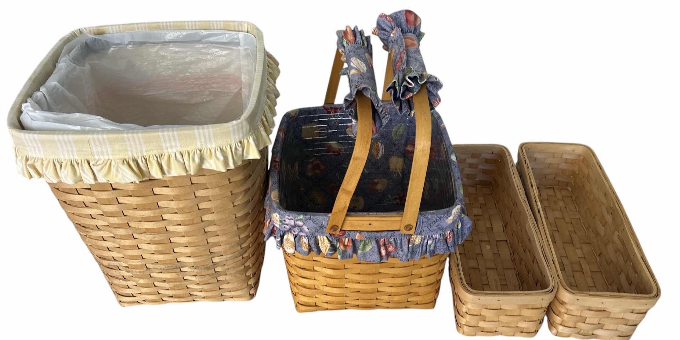 Photo 1 of 4 LONGABERGER BASKETS ( LARGEST 12“ x 16“)