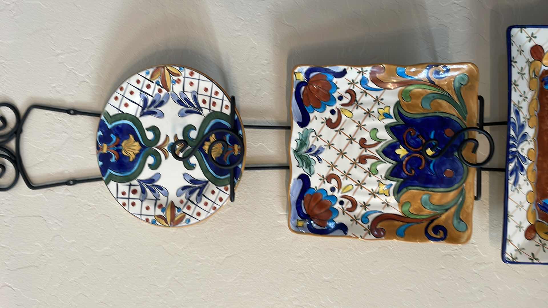 Photo 1 of METAL WALL HANGING PLATE HOLDER 17”xH45”