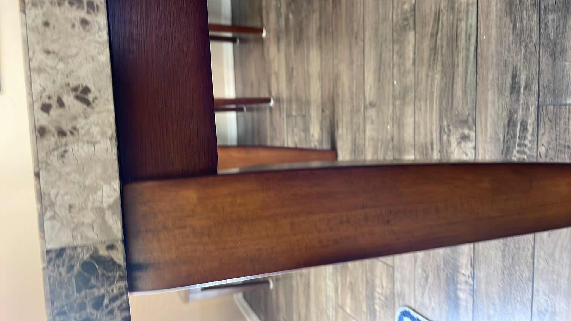 Photo 1 of MARBLE TOP DINING TABLE 70”x42”xH31”