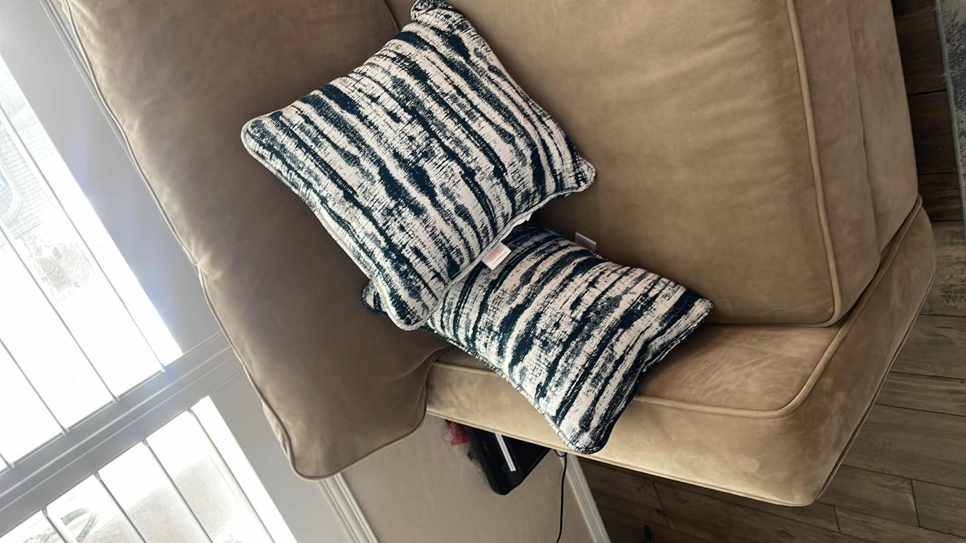 Photo 1 of BROWN MICROFIBER TWO SEATER SOFA74”x42”H35”