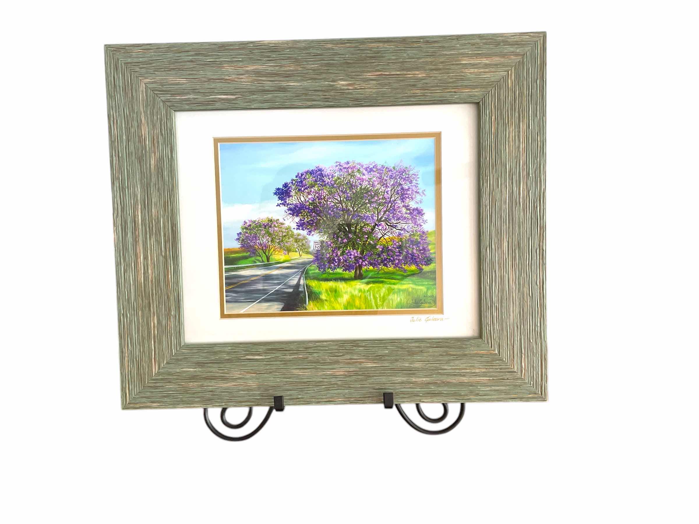 Photo 1 of JULIE GALEERA SIGNED PRINT WITH STAND 19”xH16”