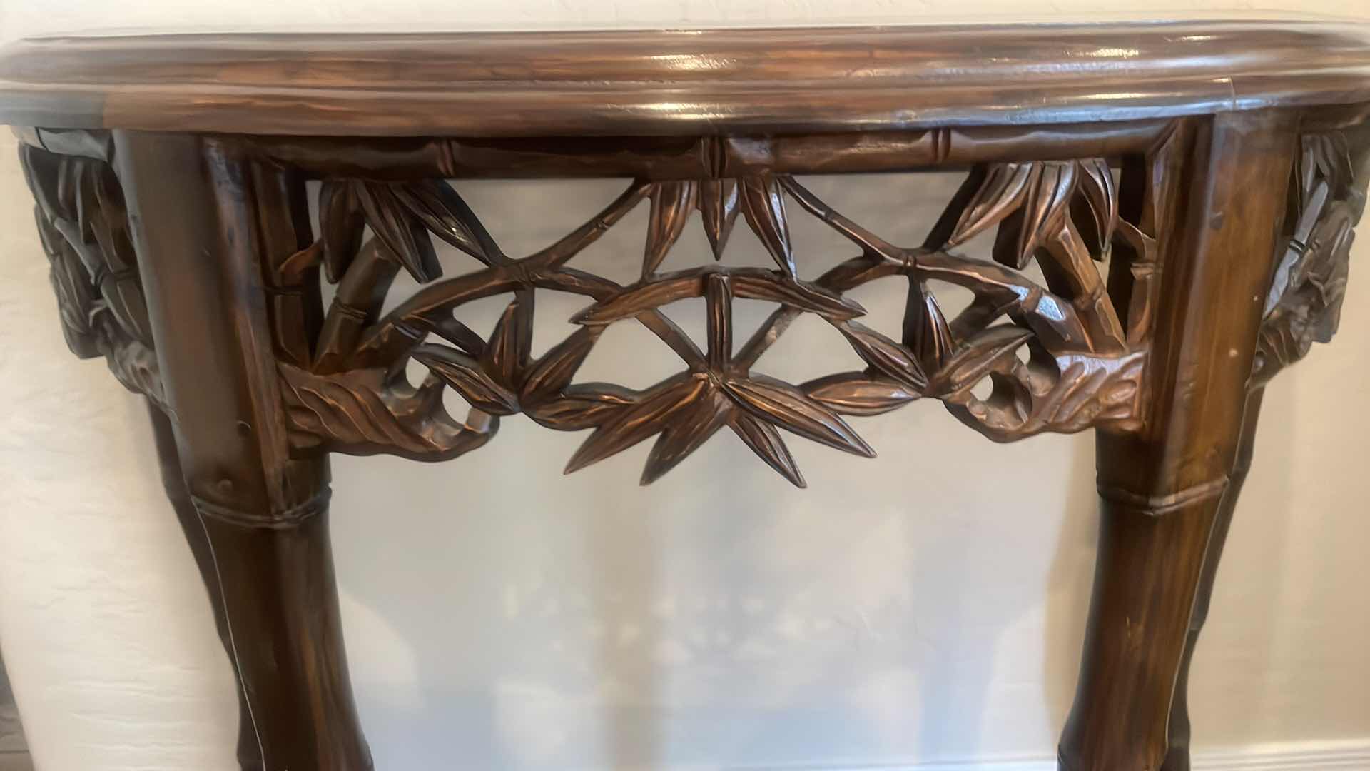 Photo 1 of BAMBOO DESIGN ENTRY TABLE 33”x18”xH32”