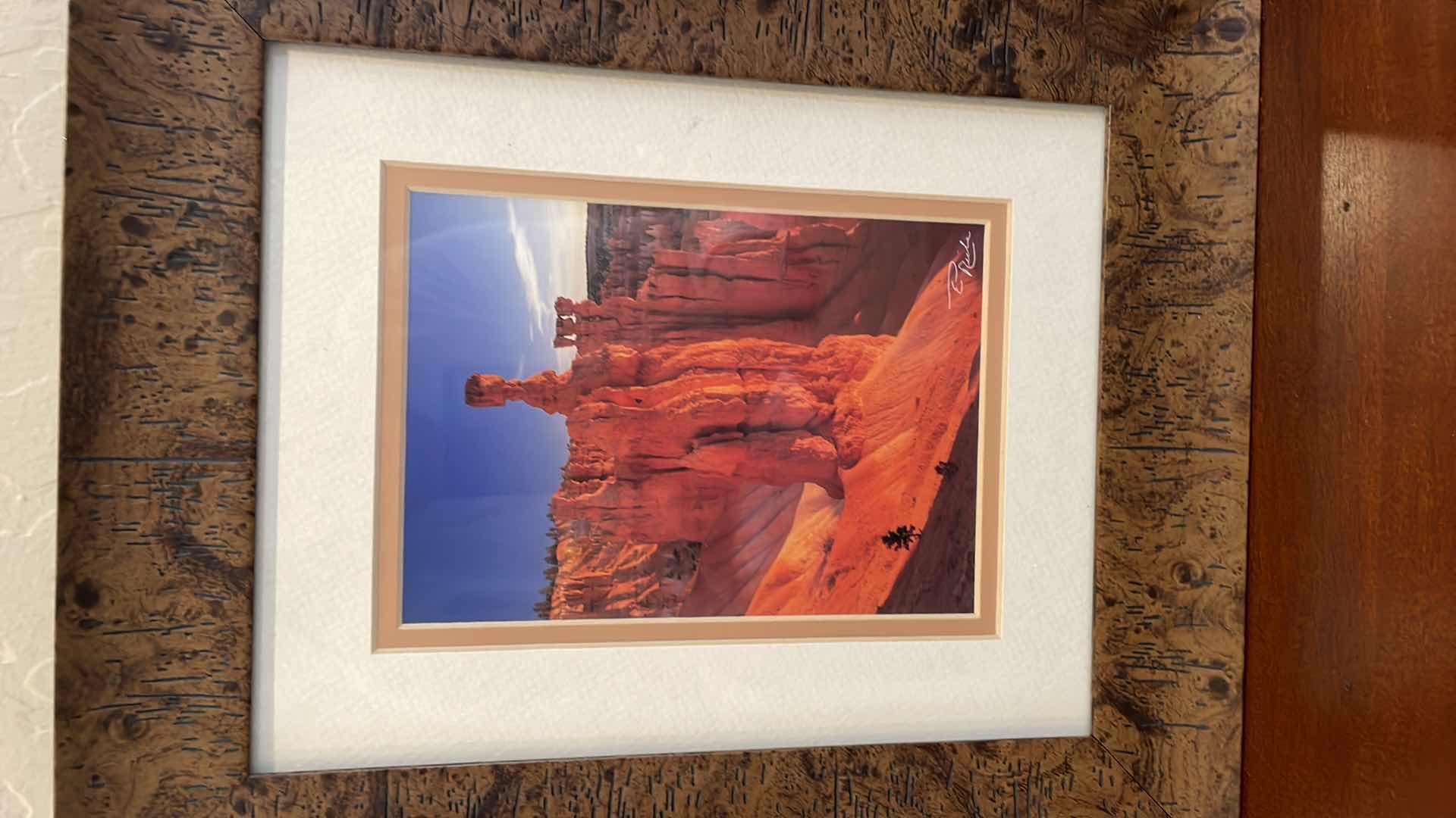 Photo 2 of ED RICHE FRAMED PRINT 11”x13”