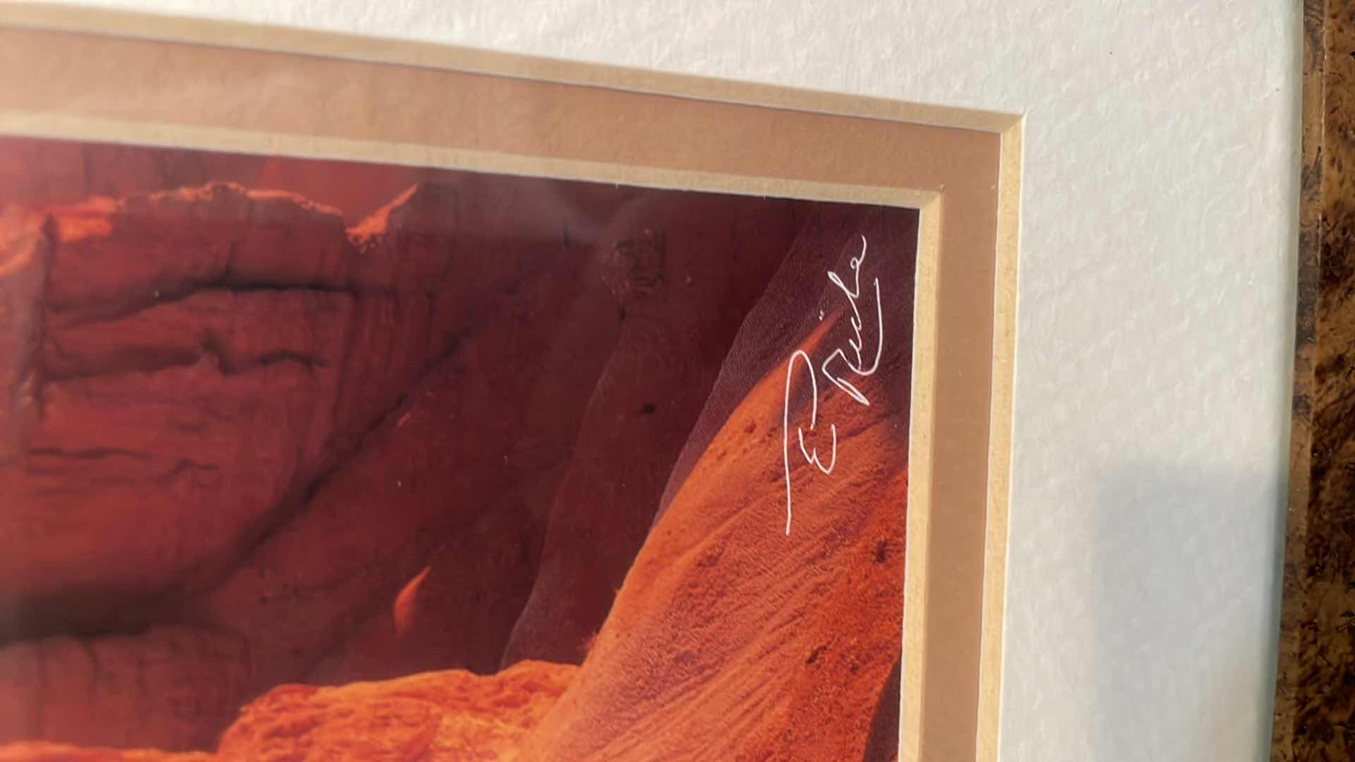 Photo 1 of ED RICHE FRAMED PRINT 11”x13”