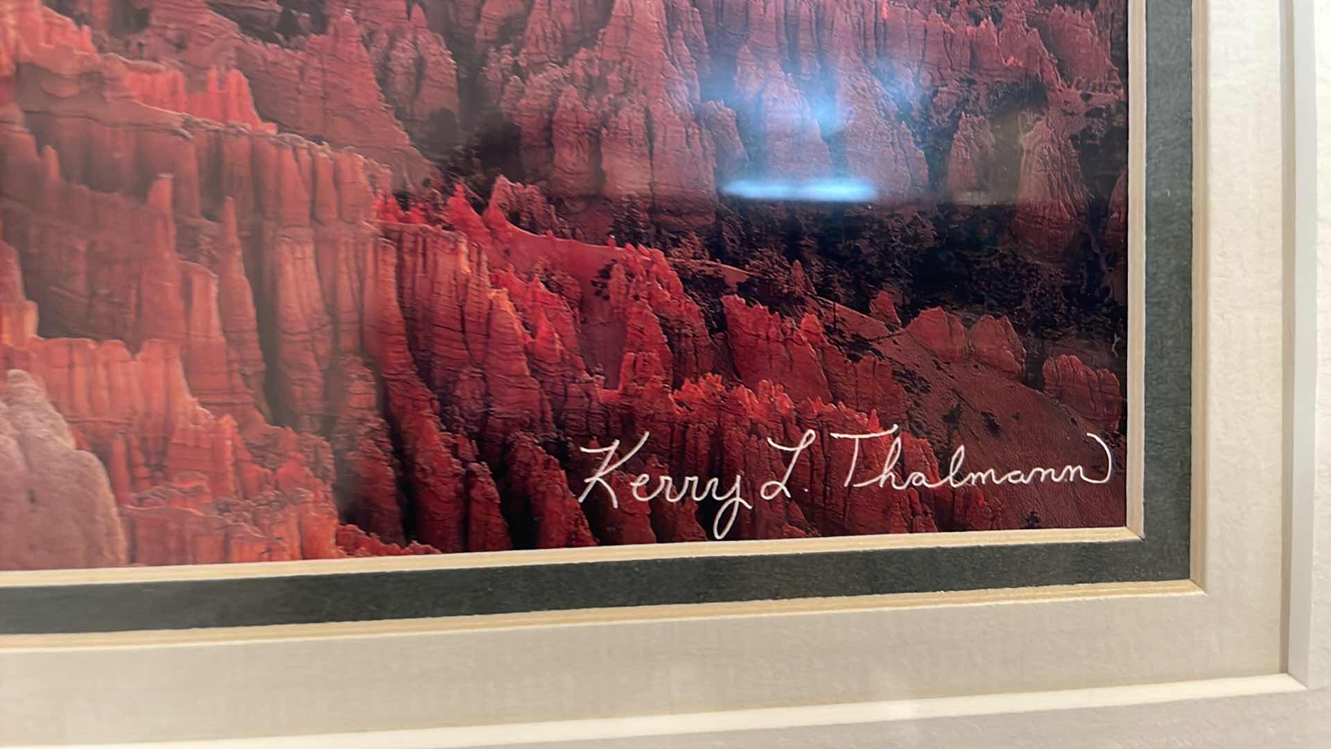 Photo 1 of FRAMED SIGNED KERRY THALMANN GRAND CANYON PRINT 18”x12”