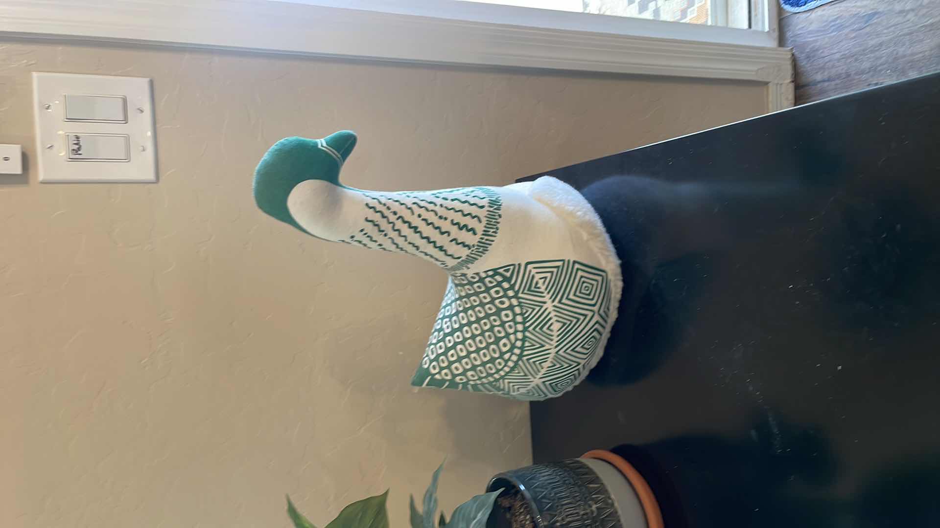 Photo 3 of DECOR FAUX PLANT,  SWAN , 18”