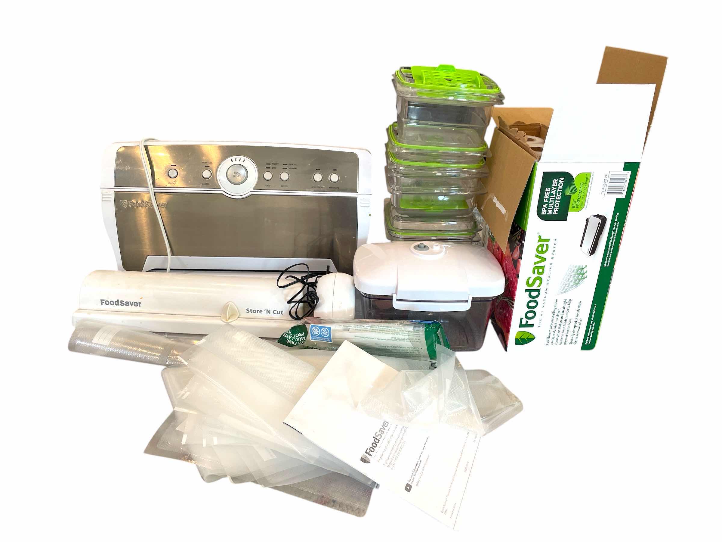 Photo 1 of FOOD SAVER MACHINE BAGS AND CONTAINERS