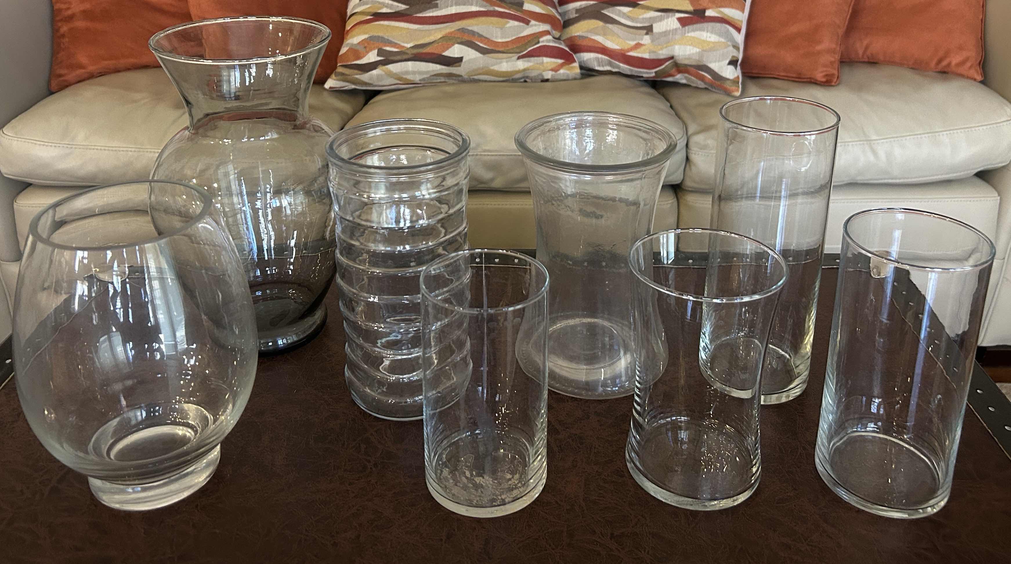 Photo 1 of 8 PC VASE ASSORTMENT  (TALLEST 11”)