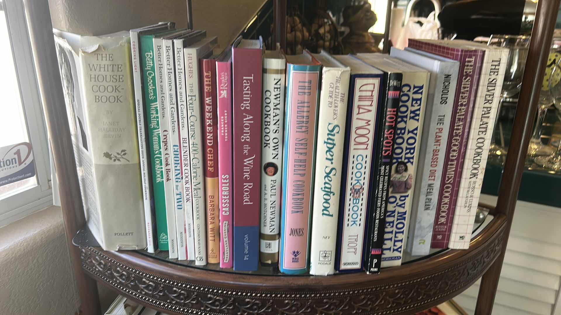 Photo 1 of 2 SHELVES OF SOFT AND HARDCOVER BOOKS