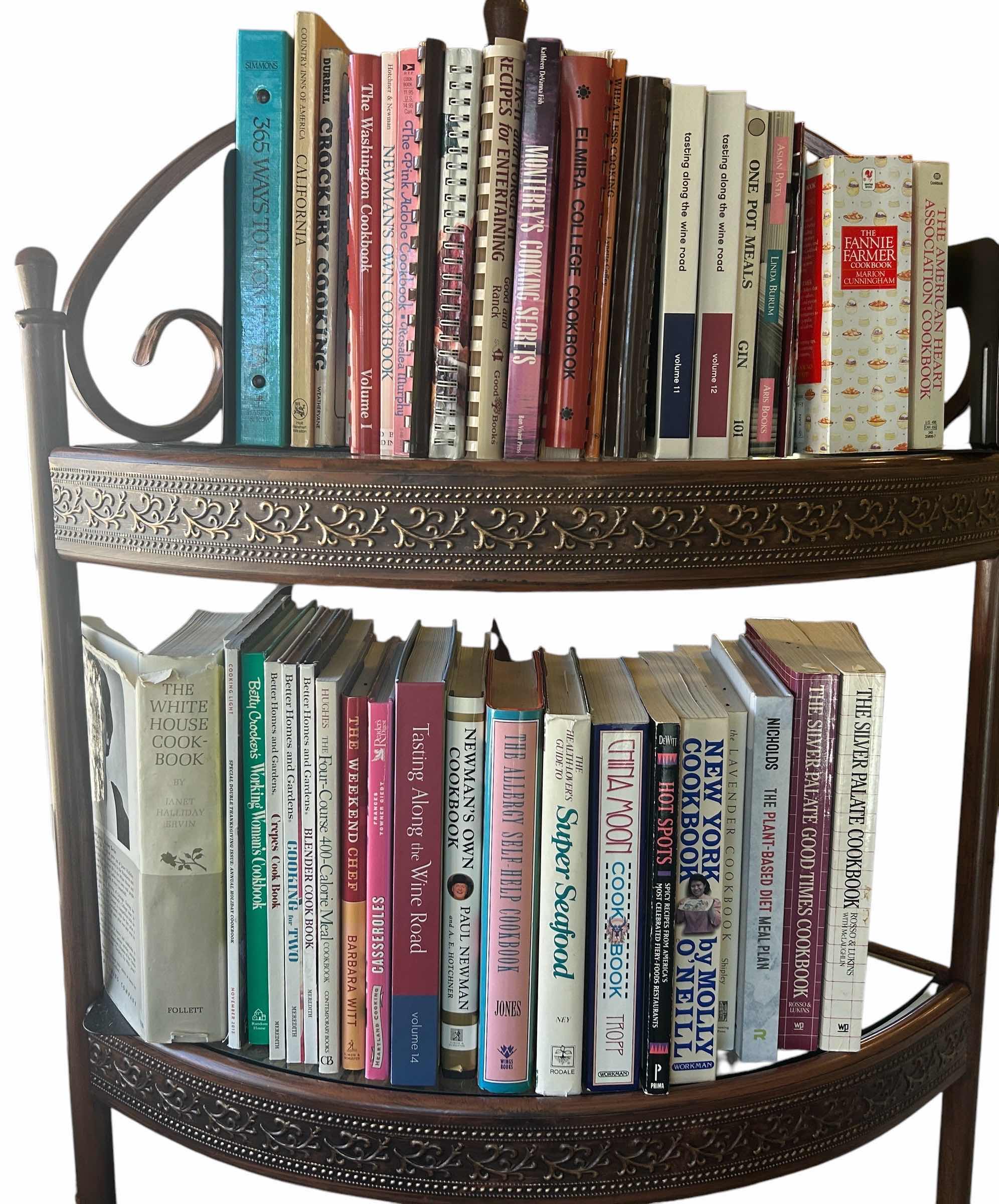 Photo 1 of 2 SHELVES OF SOFT AND HARDCOVER BOOKS