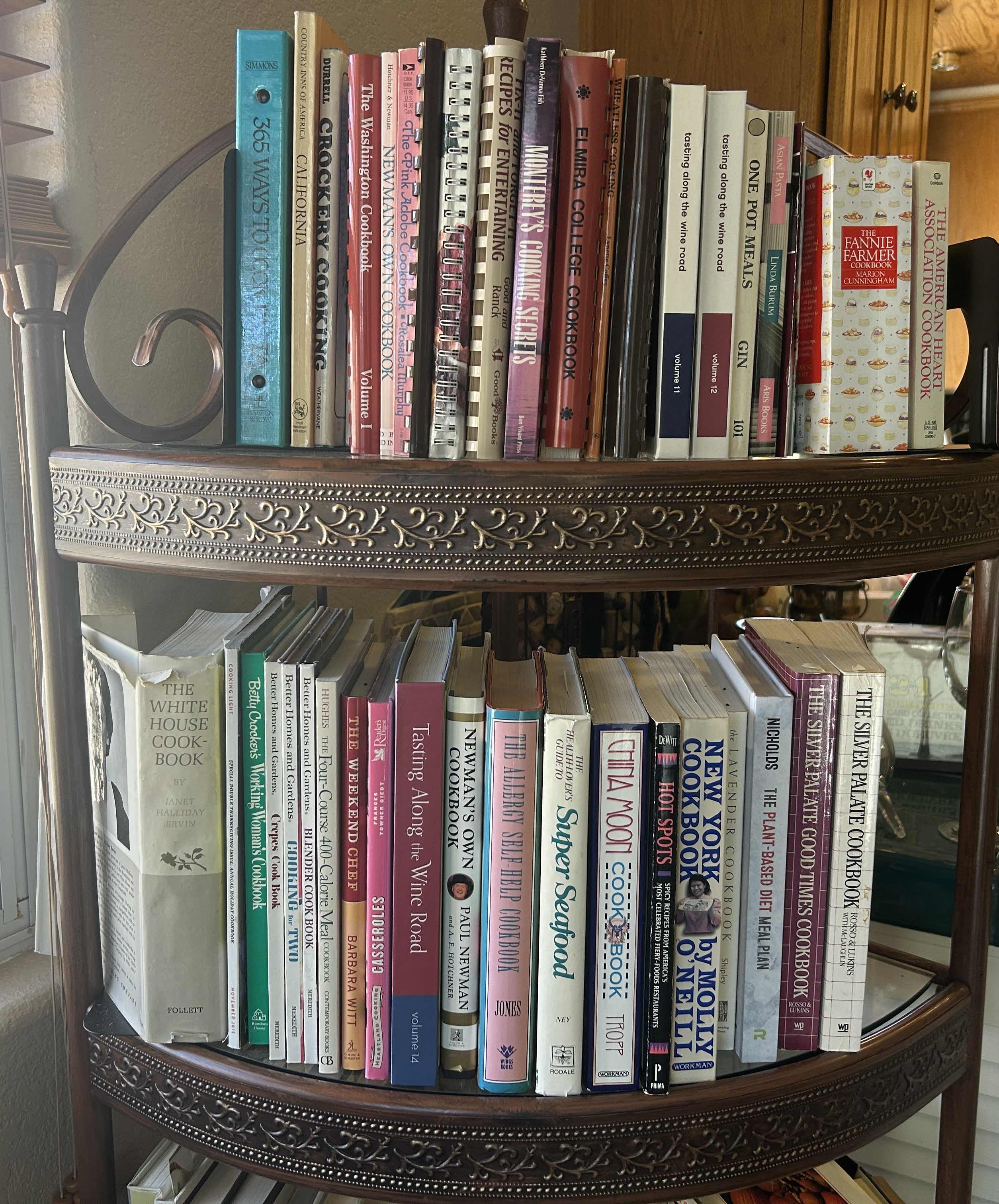 Photo 1 of 2 SHELVES OF SOFT AND HARDCOVER BOOKS