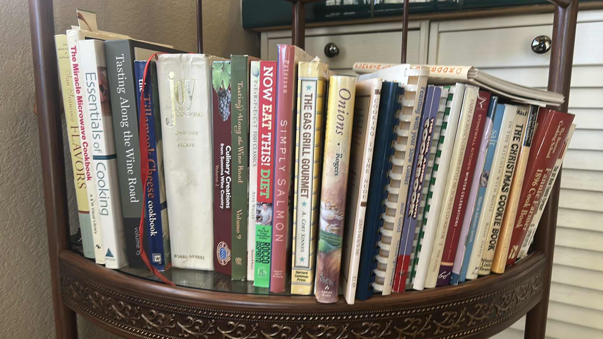 Photo 1 of 2 SHELVES OF SOFT AND HARDCOVER BOOKS