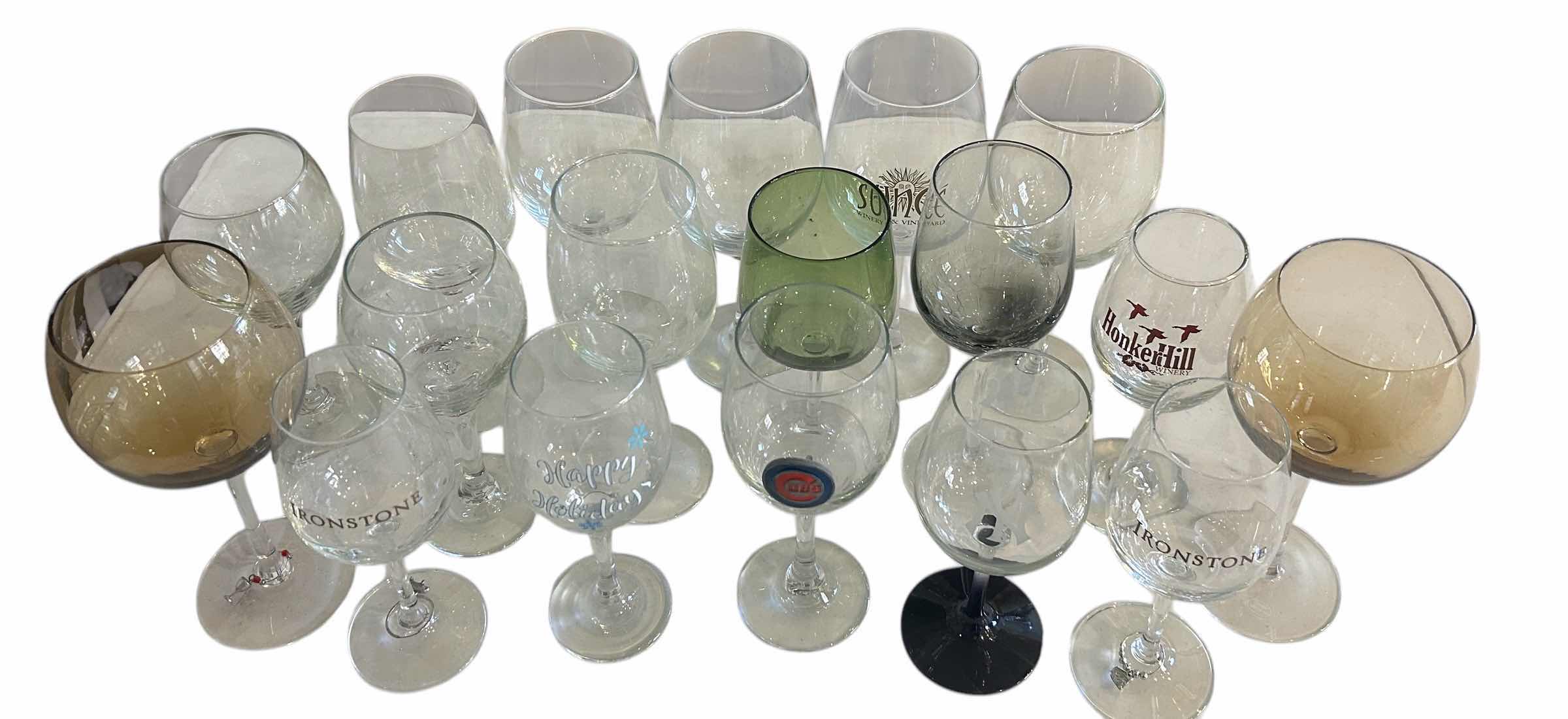 Photo 1 of 18 PC WINE GLASS ASSORTMENT