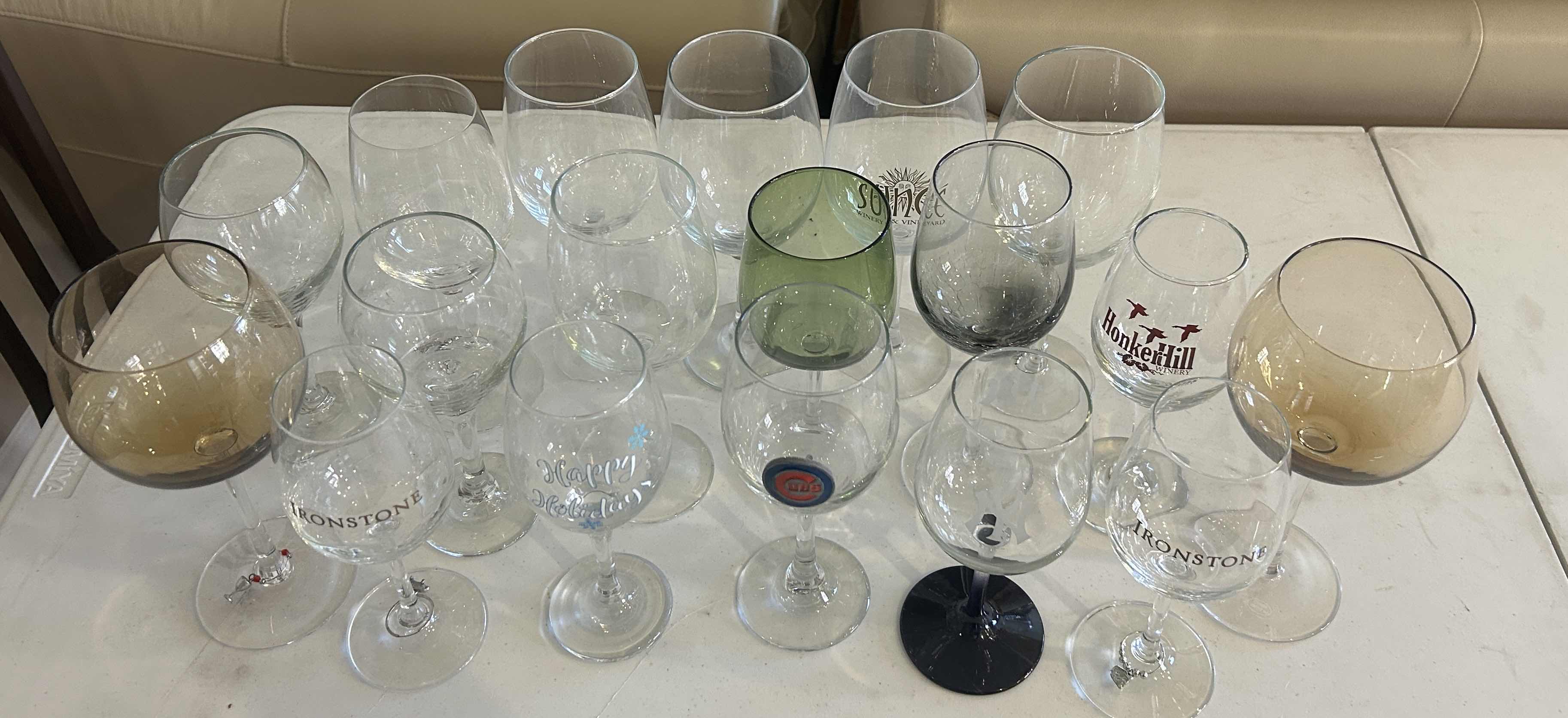 Photo 2 of 18 PC WINE GLASS ASSORTMENT