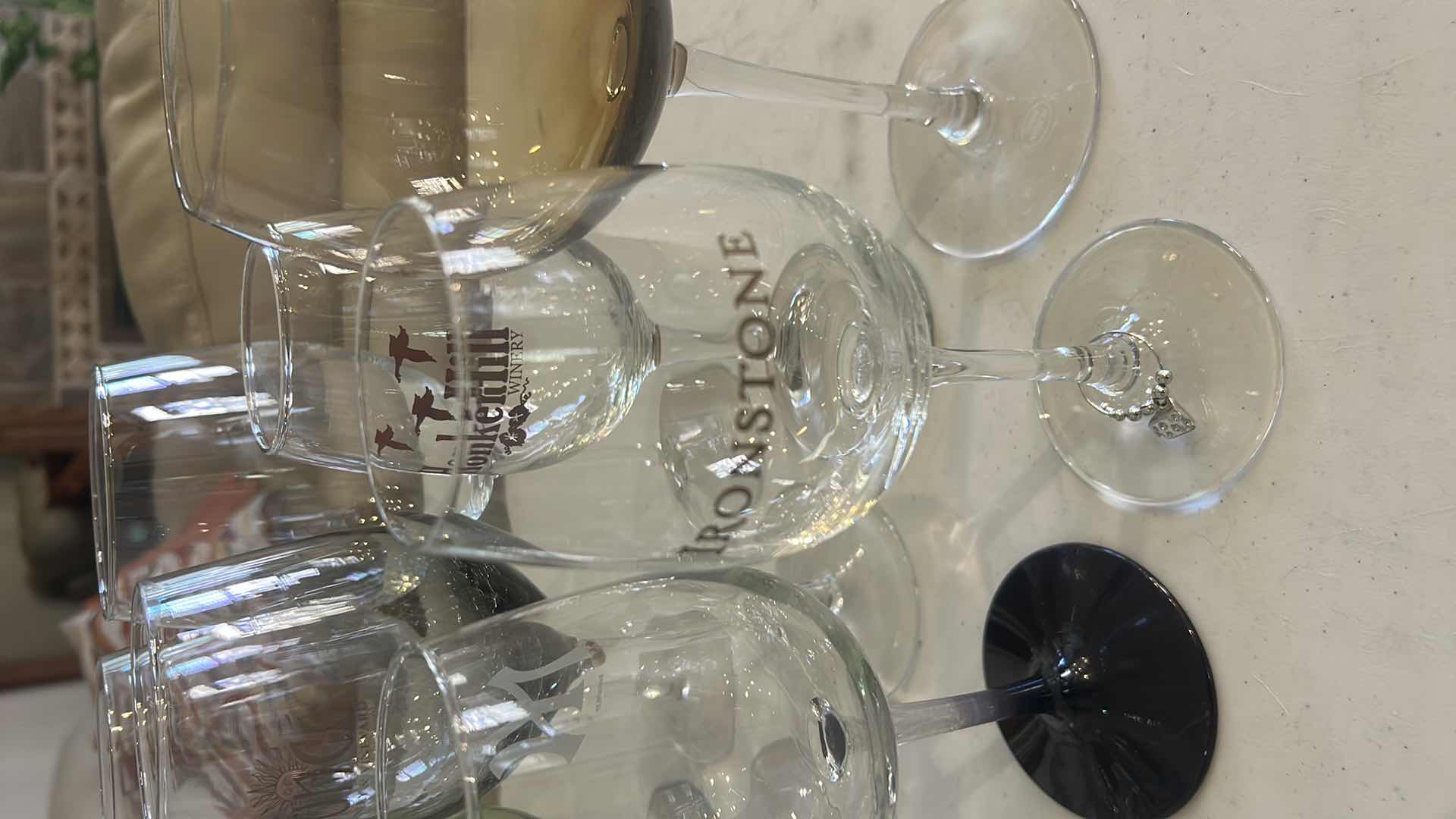 Photo 1 of 18 PC WINE GLASS ASSORTMENT