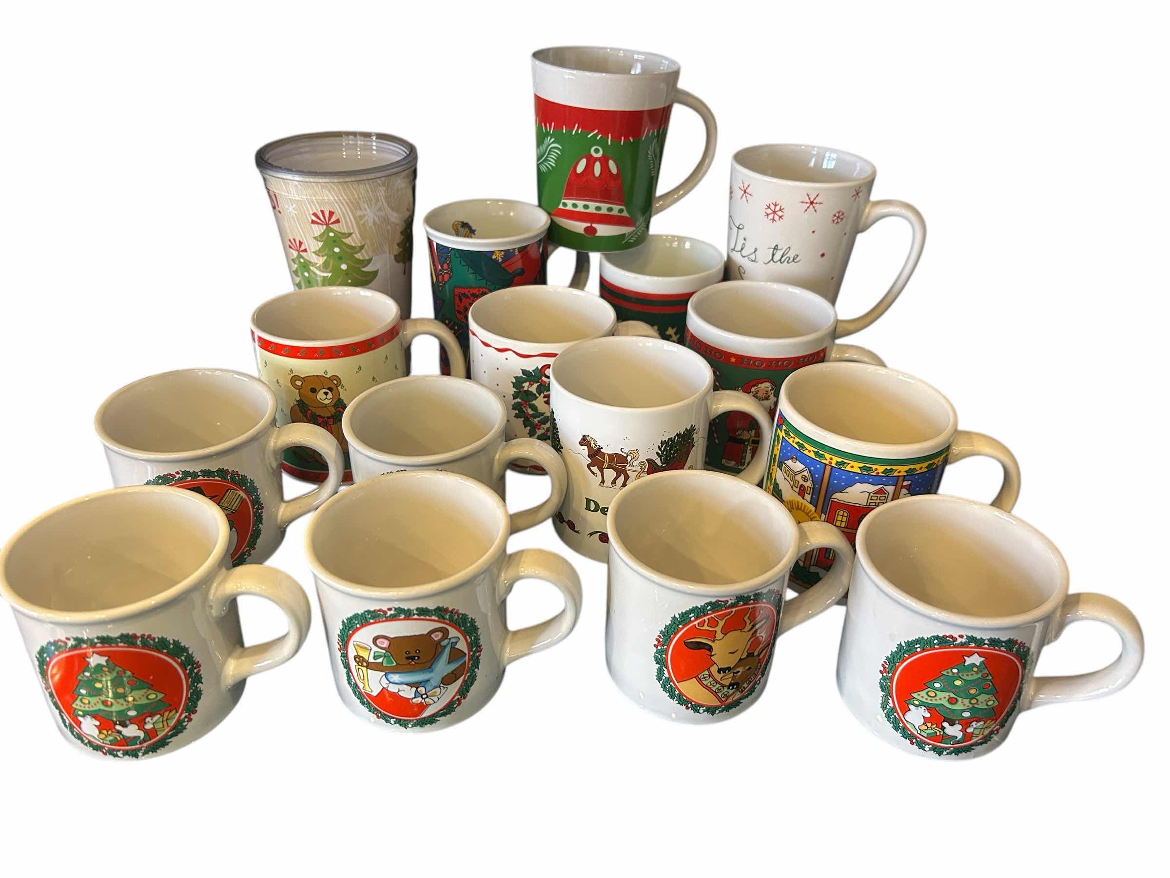 Photo 1 of 16 PC CHRISTMAS THEMED COFFEE MUGS