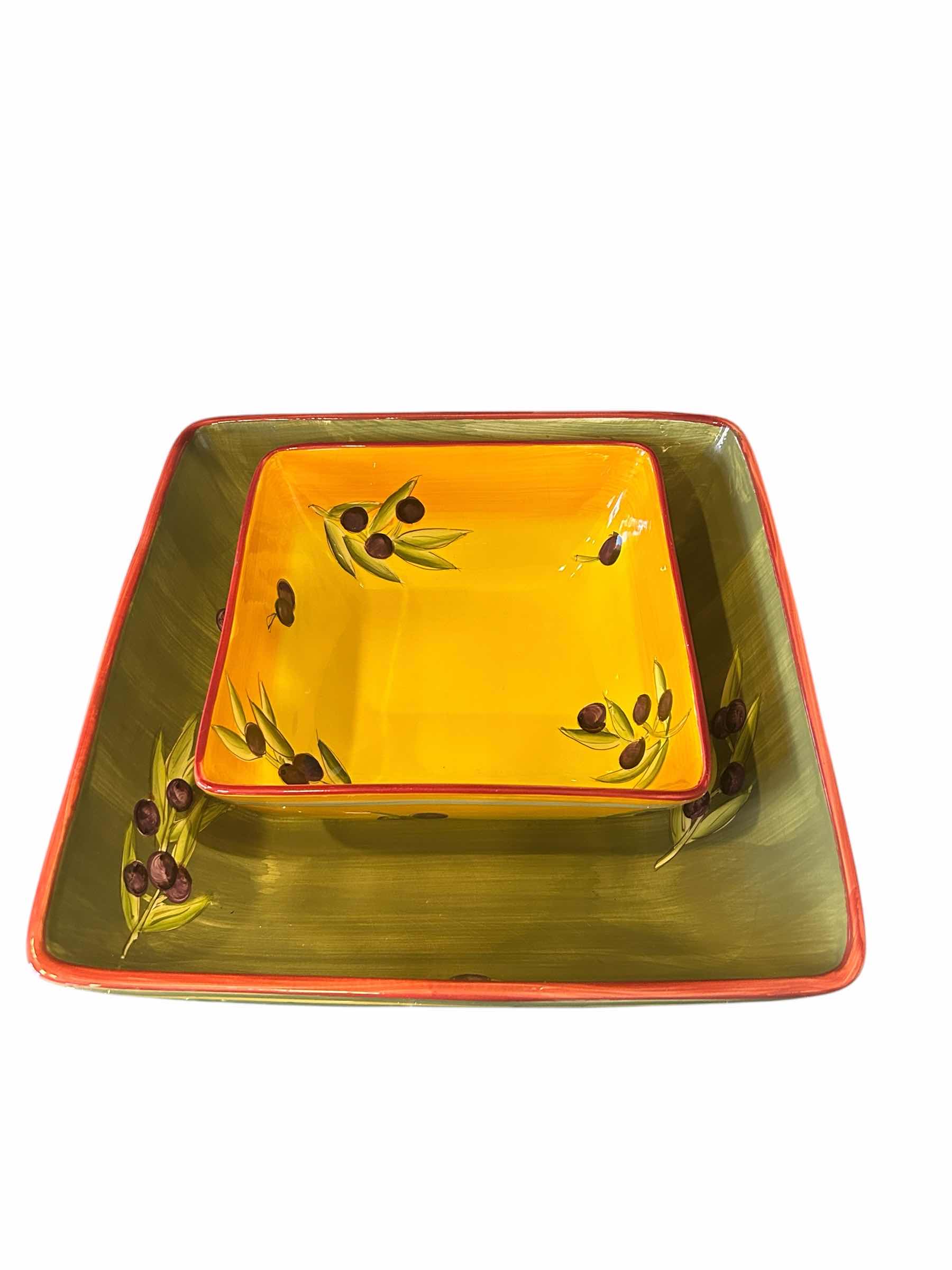 Photo 1 of 2 LAURIE GATES SONORA BOWLS (LARGEST 13.5” x 13.5”)