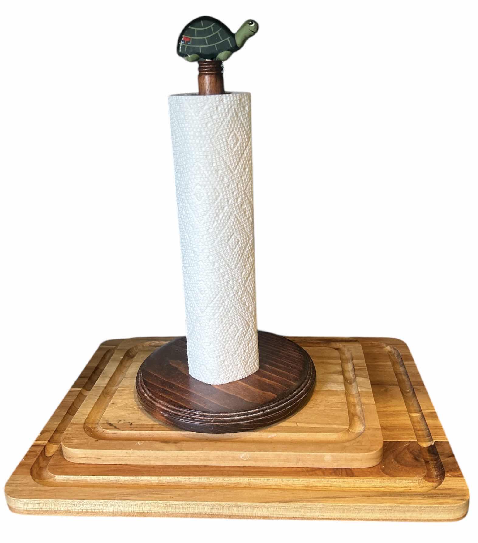 Photo 1 of 2 CUTTING BOARDS AND PAPER TOWEL HOLDER