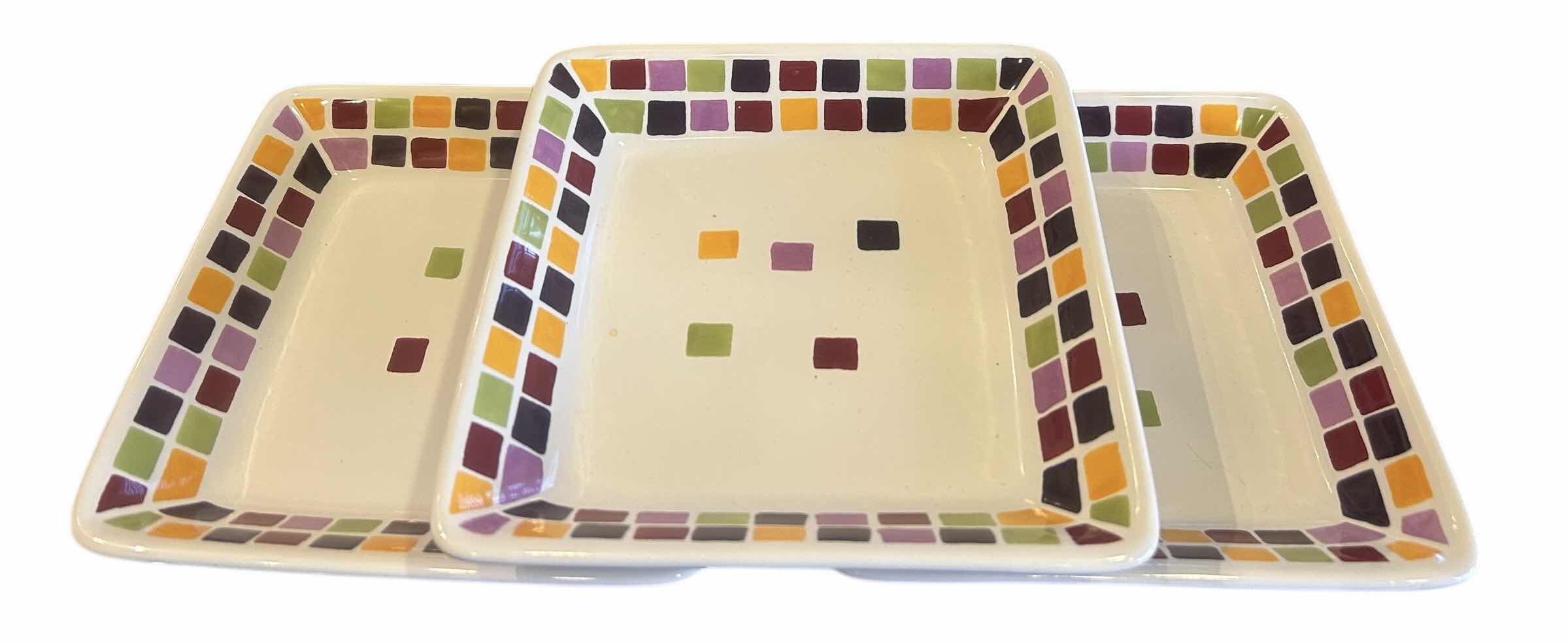 Photo 1 of 3 PAMPERED CHEF TILES SMALL SQUARE BOWLS