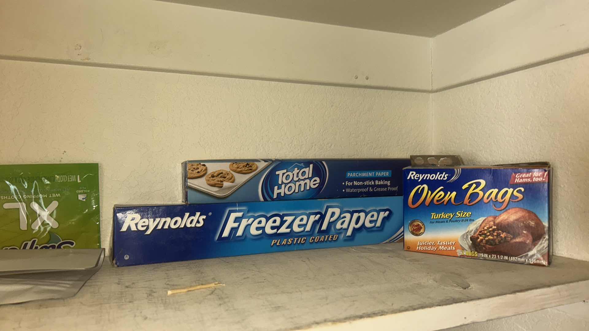 Photo 1 of CONTENTS OF 3 SHELVES IN CLOSET- CLEANING SUPPLIES AND MORE