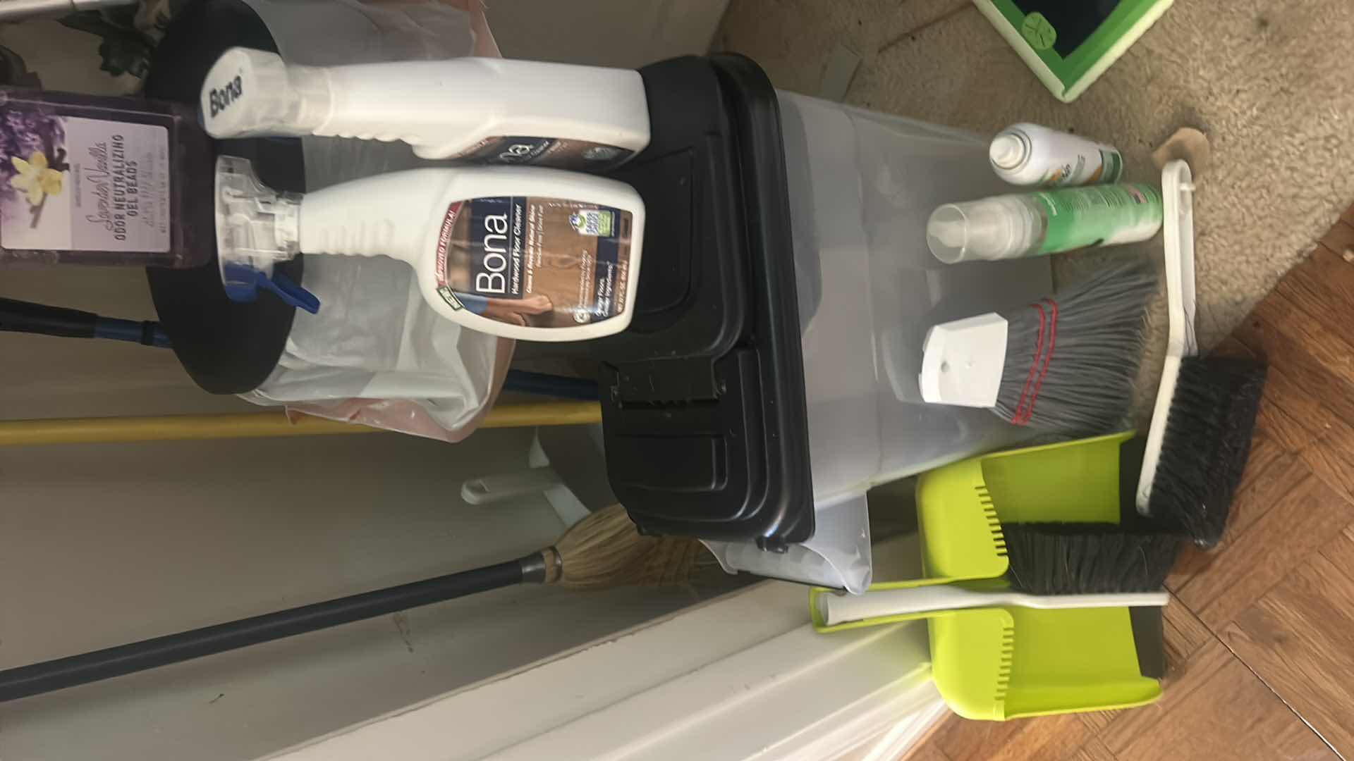 Photo 1 of CLEANING SUPPLIES IN CLOSET