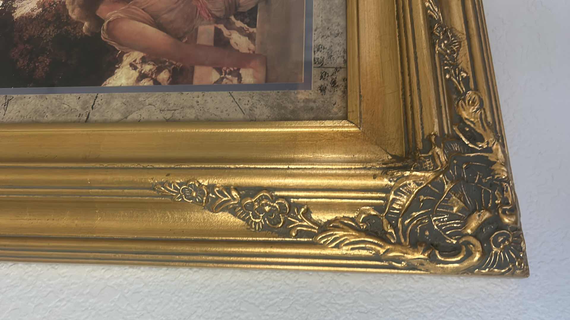 Photo 1 of ORNATELY GOLD FRAMED GRECIAN ARTWORK 43“ x H31 1/2“