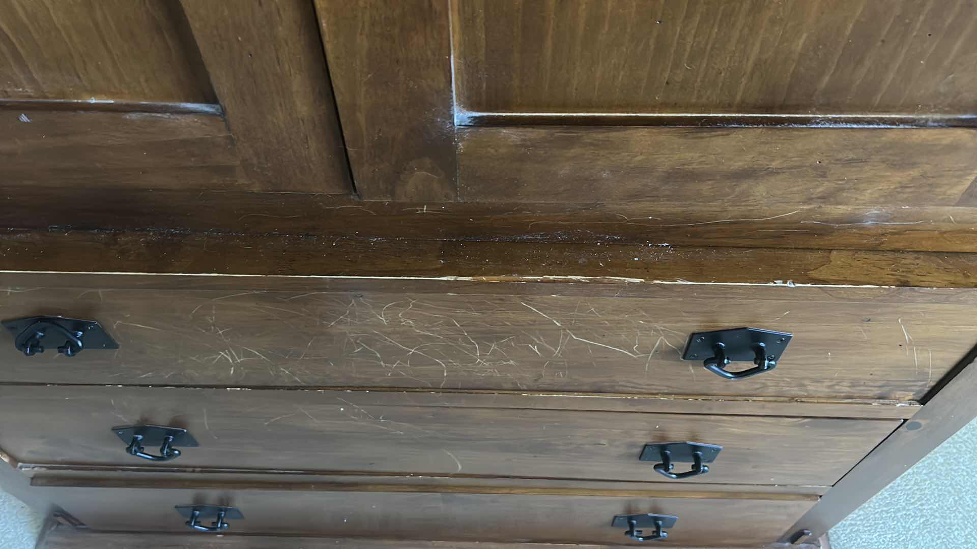 Photo 4 of TRADEWIN WOOD 2 PC ARMOIRE 52“ x 27“ x H74 1/2“