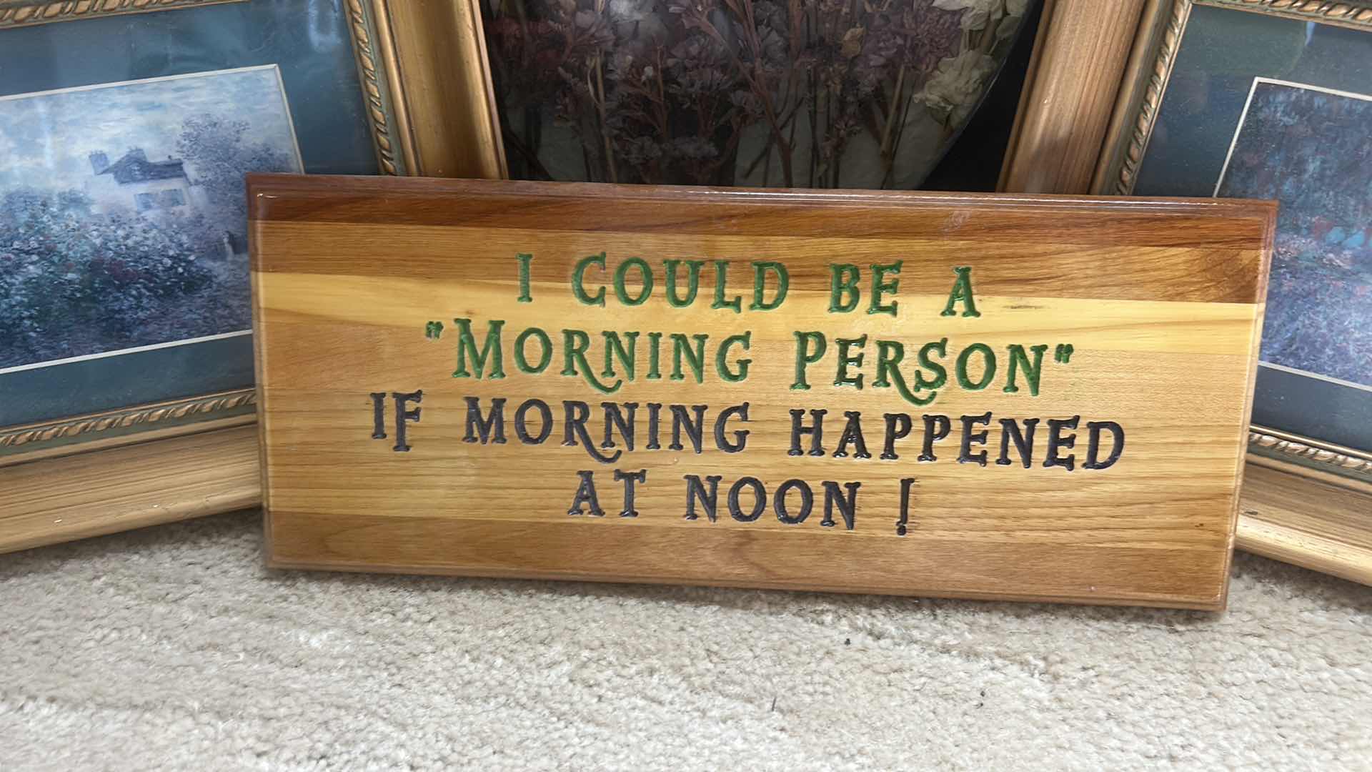 Photo 2 of 5 FRAMED ARTWORK AND 1 PLAQUE (LARGEST 14 1/2“ x 18“)