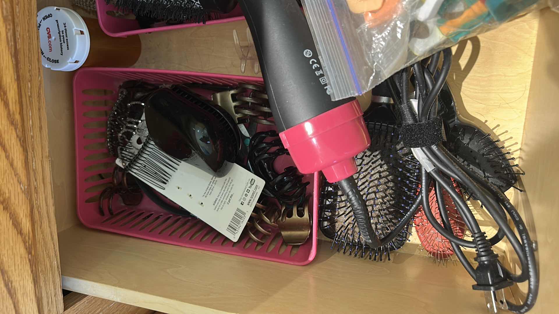 Photo 1 of CONTENTS OF DRAWER IN PRIMARY BATHROOM- HAIR CARE AND MORE