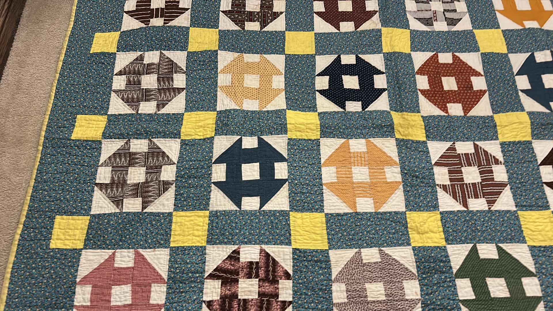 Photo 1 of COLORFUL TWIN SIZE QUILT