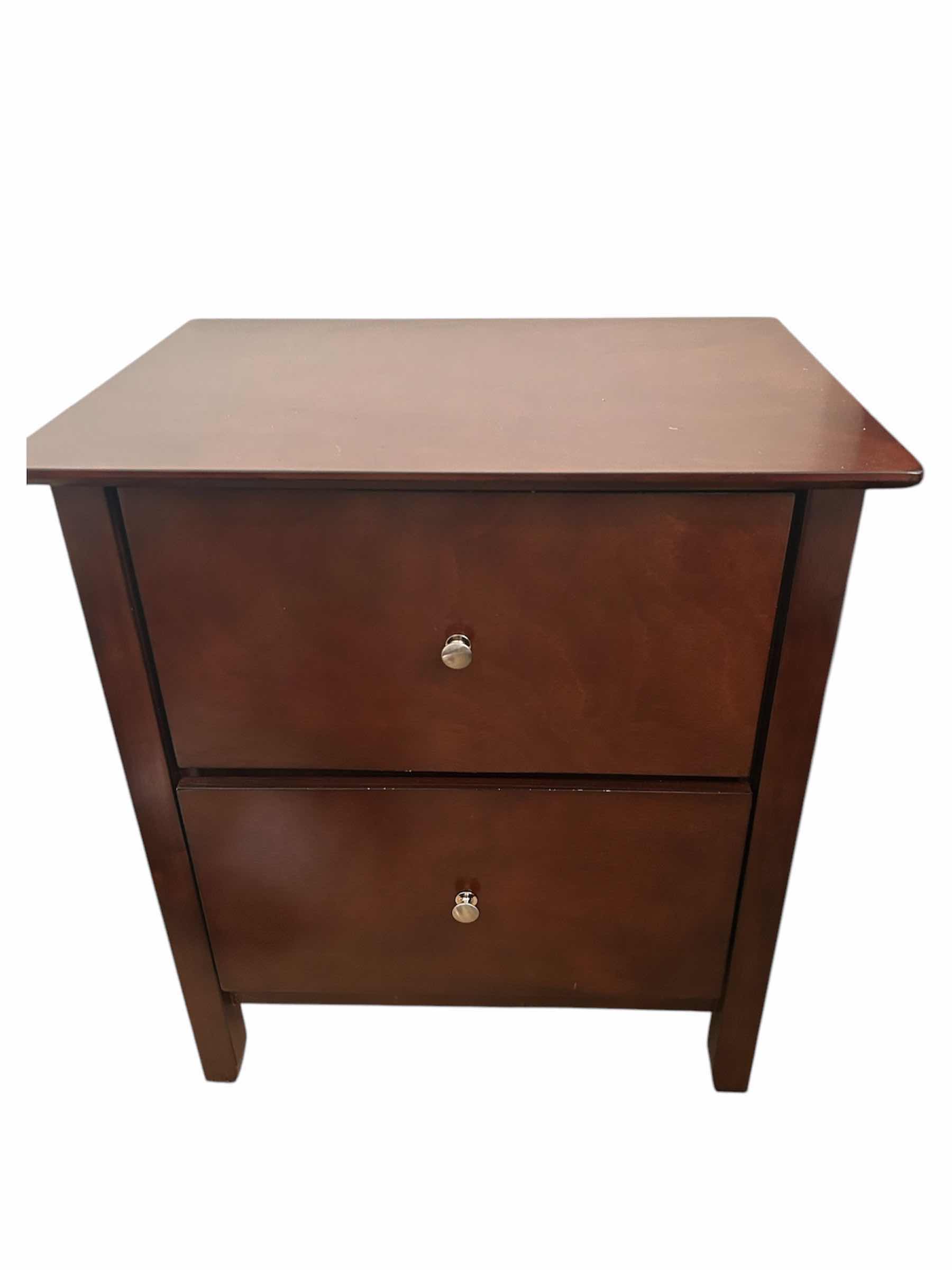 Photo 1 of CHERRYWOOD 2 DRAWER NIGHT STAND  23”X 16” H 26”