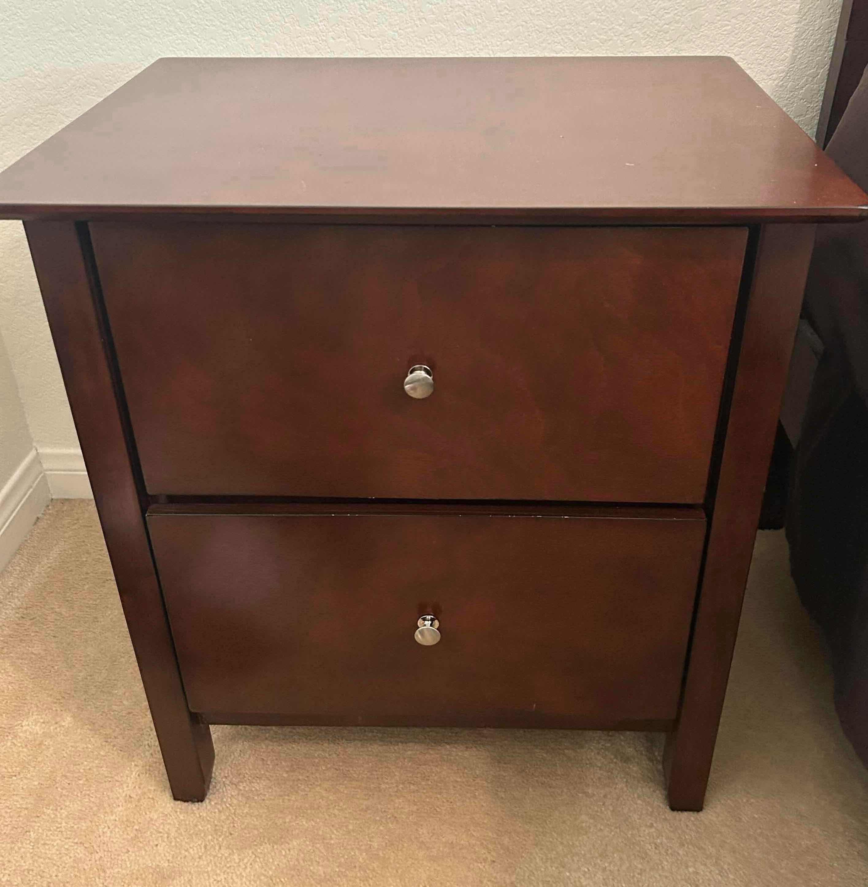Photo 1 of CHERRYWOOD 2 DRAWER NIGHT STAND  23”X 16” H 26”