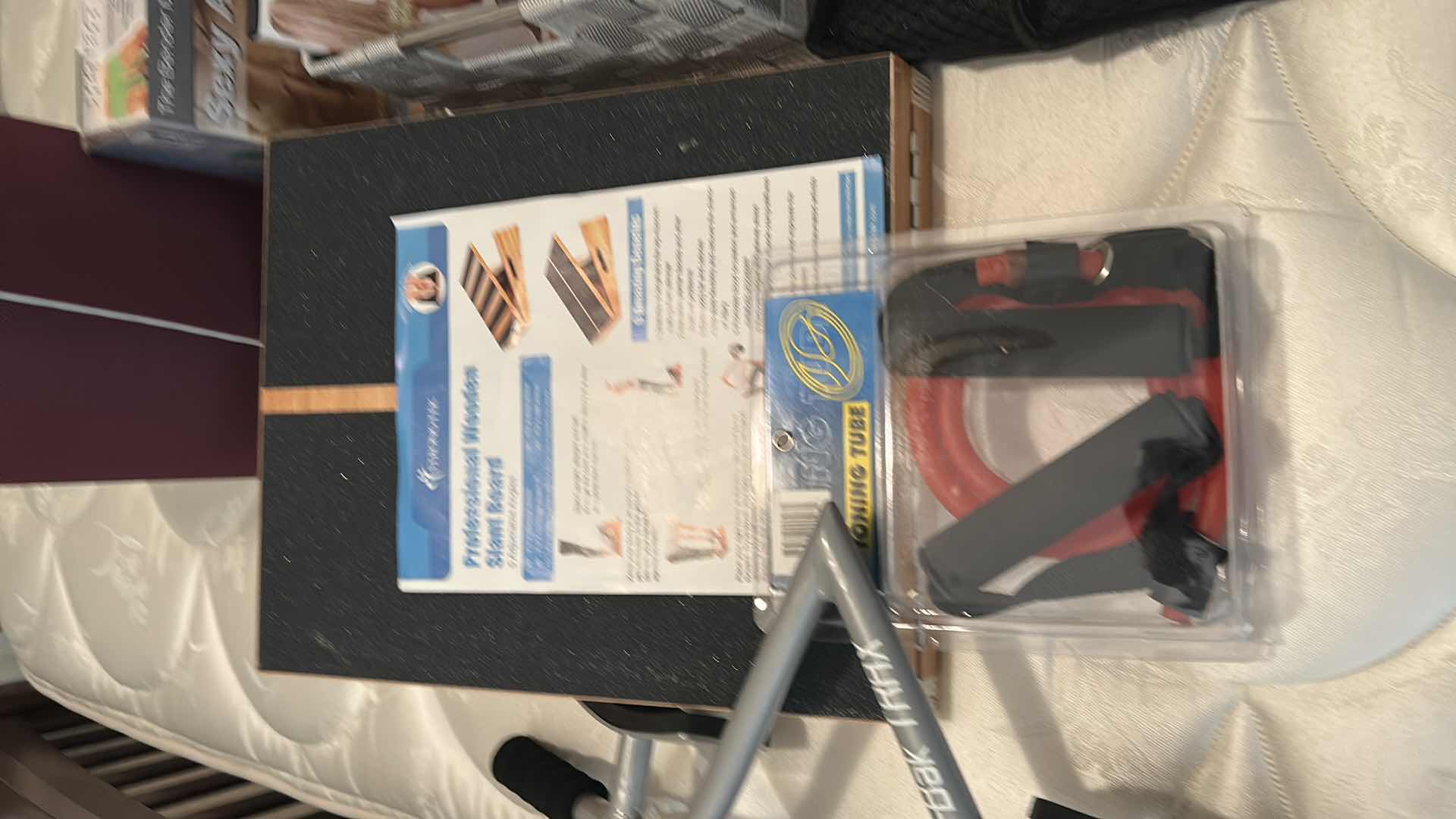 Photo 1 of ASSORTMENT OF WORKOUT ACCESSORIES