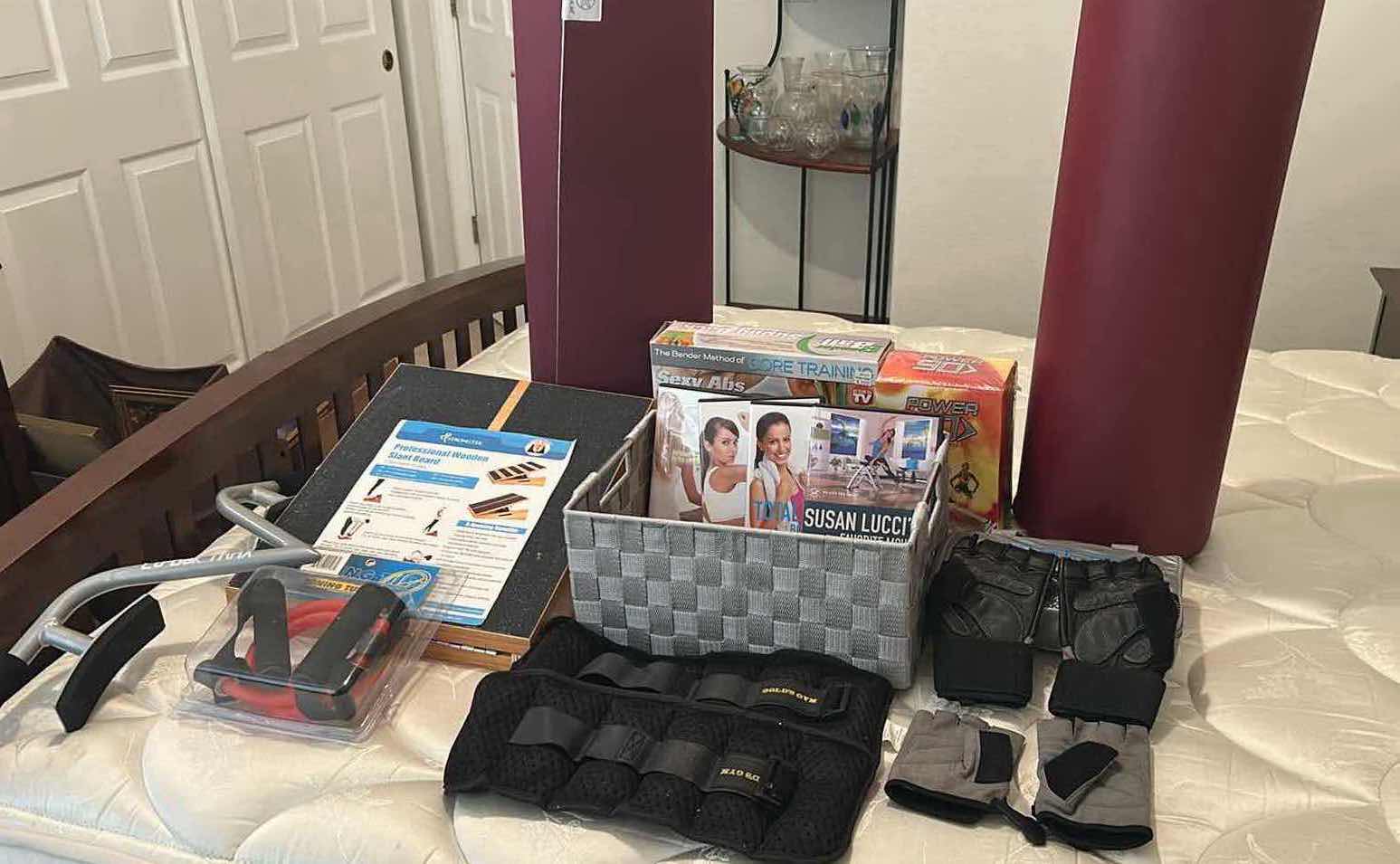 Photo 1 of ASSORTMENT OF WORKOUT ACCESSORIES