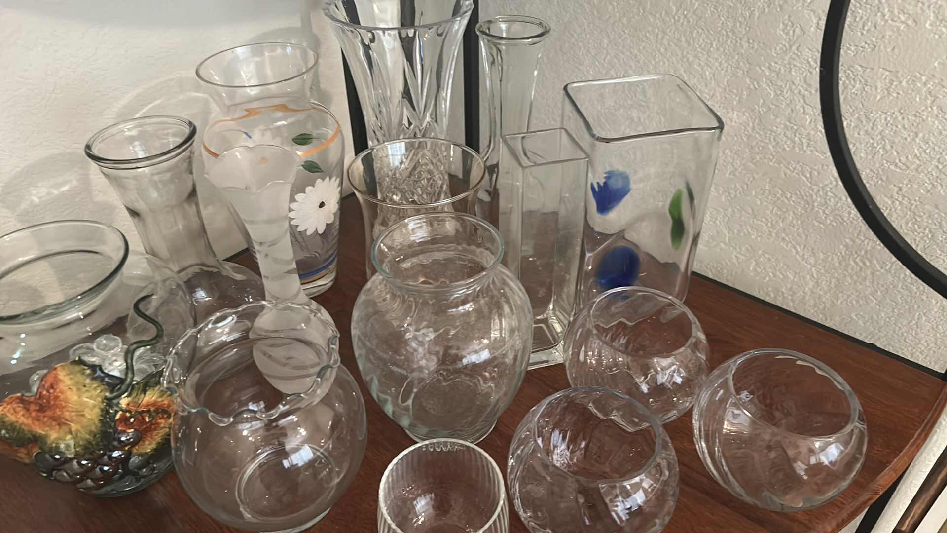 Photo 3 of 15- ASSORTED GLASS VASES