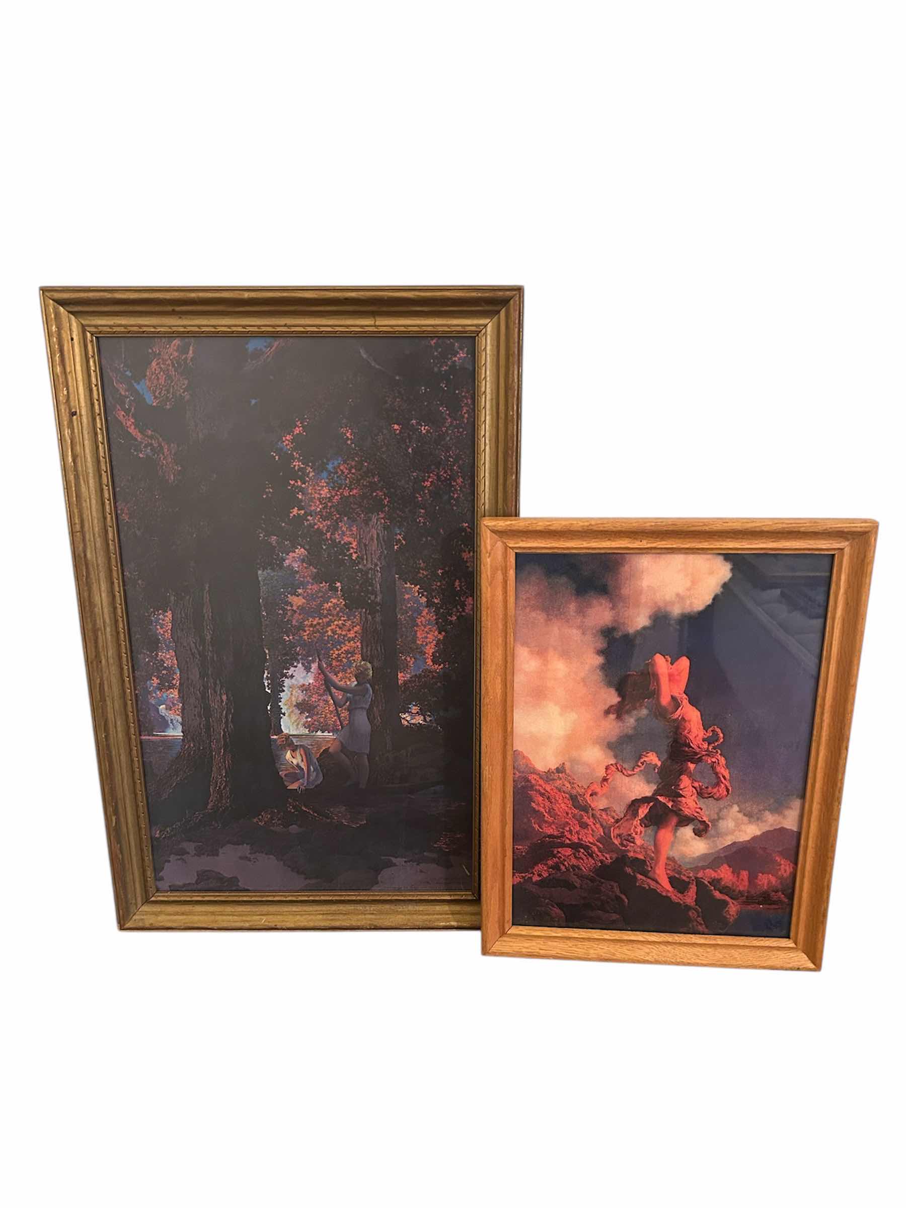 Photo 1 of 2- FRAMED PRINTS OF MAXFIELD PARRISH 15” X 24” 12” X 13”