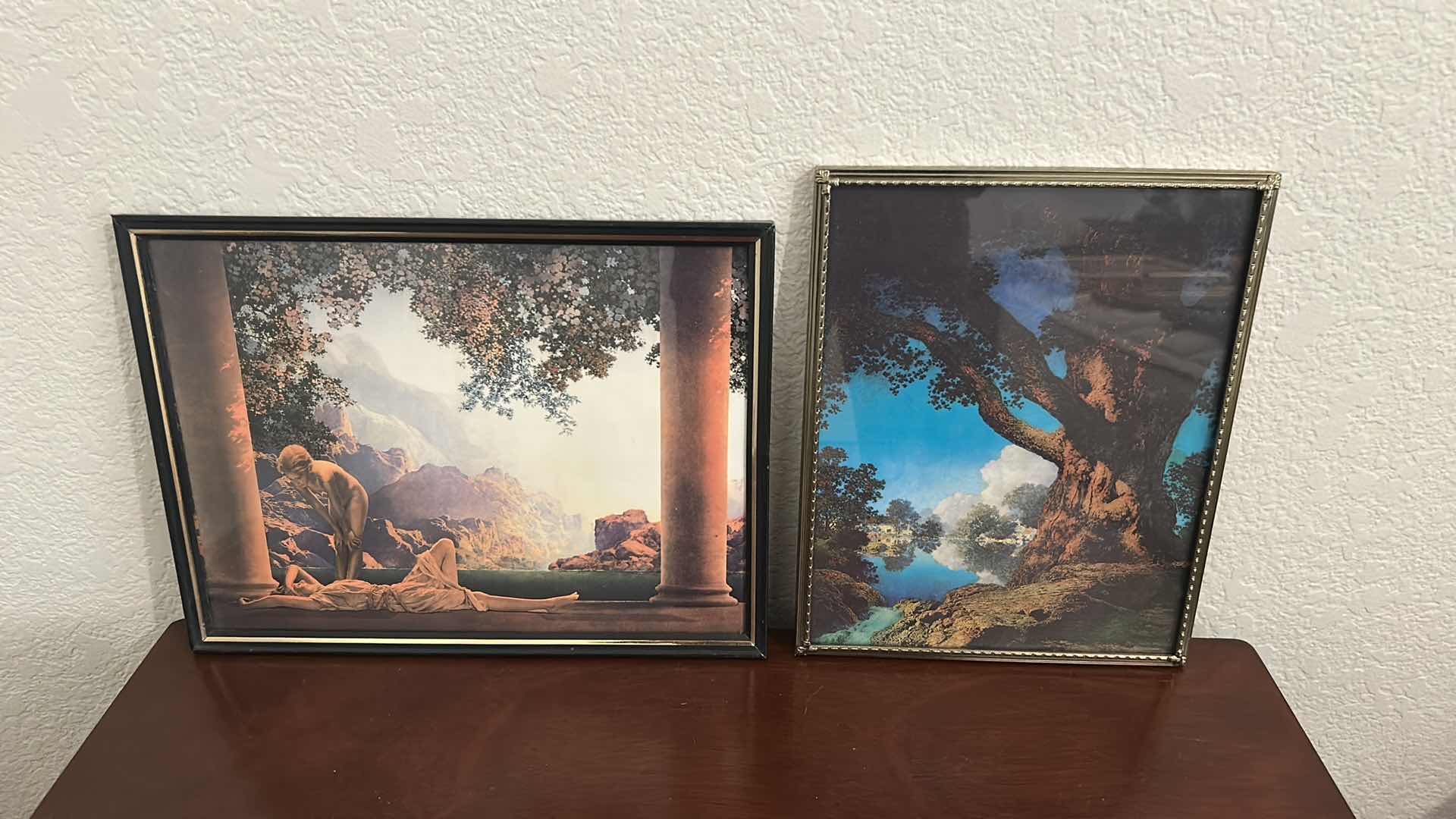 Photo 1 of 2- FRAMED MAXFIELD PARRISH PRINTS 8” X 11”