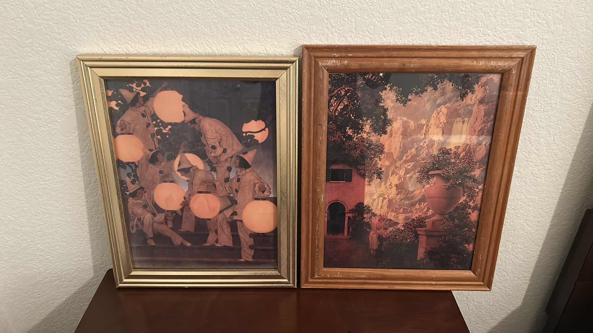 Photo 1 of 2- FRAMED MAXFIELD PARRISH PRINTS 12” X 15”