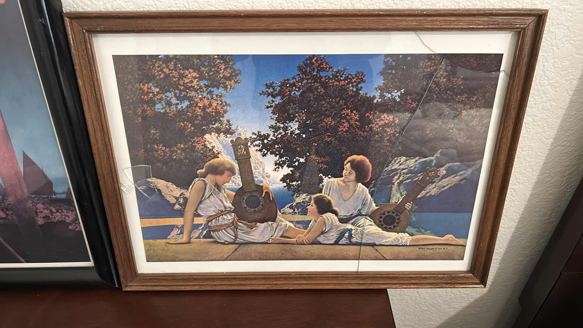 Photo 1 of 2- FRAMED MAXFIELD PARRISH PRINTS 17” X 13” 11” X 18”