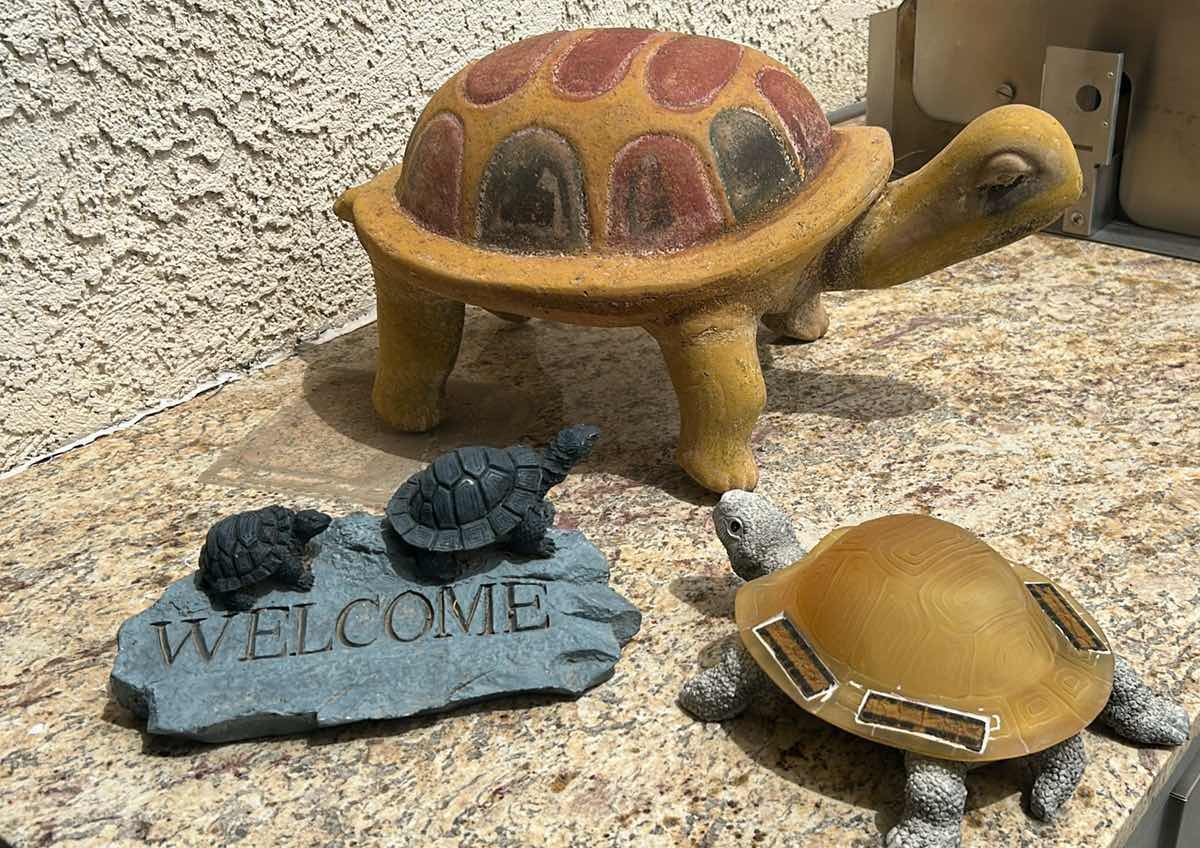 Photo 1 of ASSORTED DECORATIVE OUTDOOR TURTLES