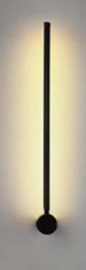 Photo 1 of NIB - PARKER SLEEK BLACK CLOCK NEEDLE LED WALL LIGHT H24” LL-1126-MF