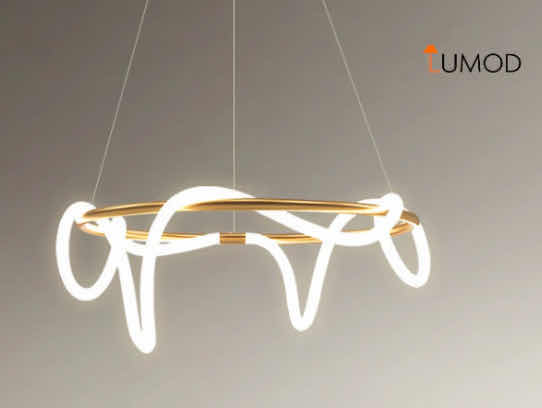 Photo 1 of NIB - BJORN BRUSHED GOLD NORDIC STYLE LED LIGGT FIXTURE 24“ x 12“ LL-1055-MF