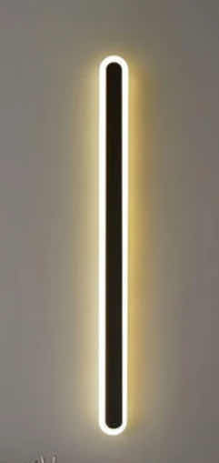 Photo 1 of NIB - MARVEL MODERN STRAIGHT BLACK BAR LED WALL LIGHT 3.2“ x 24“ LL-1127-MF
