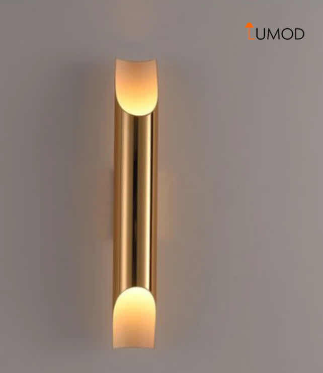 View 2 of NIB - CHARLOTTE GOLD LUXURY INDOOR SCONCE WALL LAMP 2.4“ x 18.4“ LL-1132-MF
