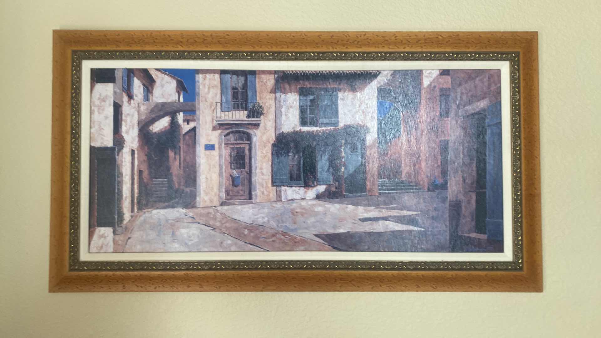 Photo 1 of FRAMED ARCHITECTURE ON CANVAS SIGNED 38” x 20 1/2”