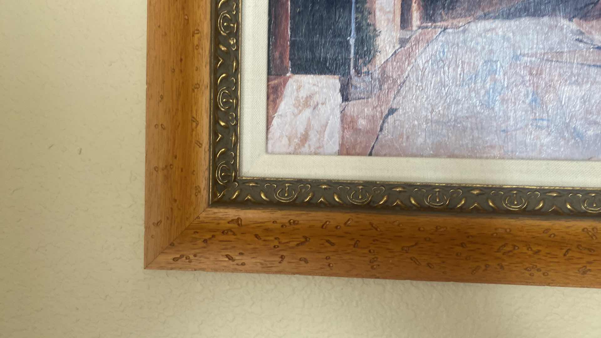 Photo 1 of FRAMED ARCHITECTURE ON CANVAS SIGNED 38” x 20 1/2”