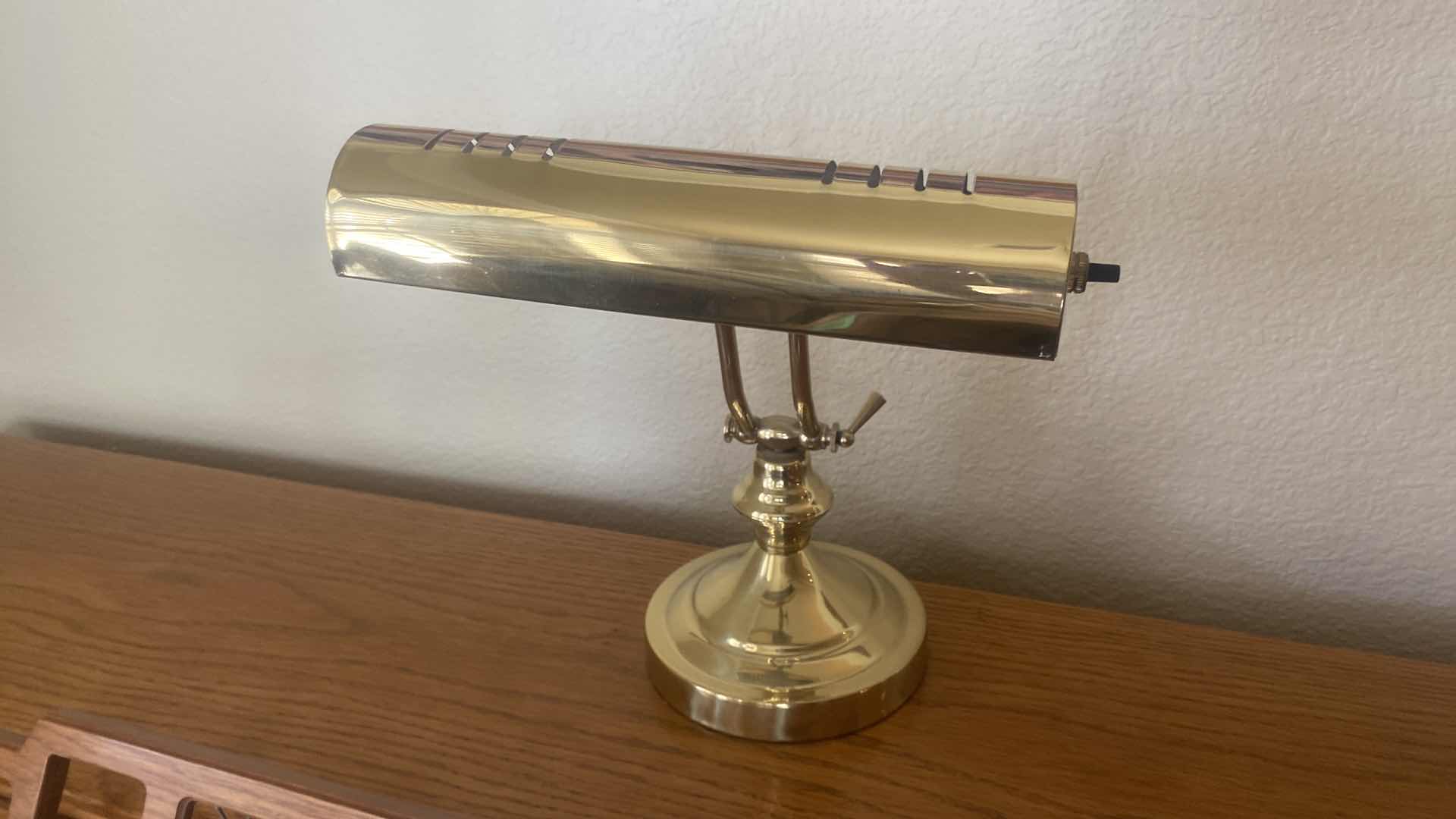 Photo 1 of BRASS ADJUSTABLE DESK LAMP H 11”