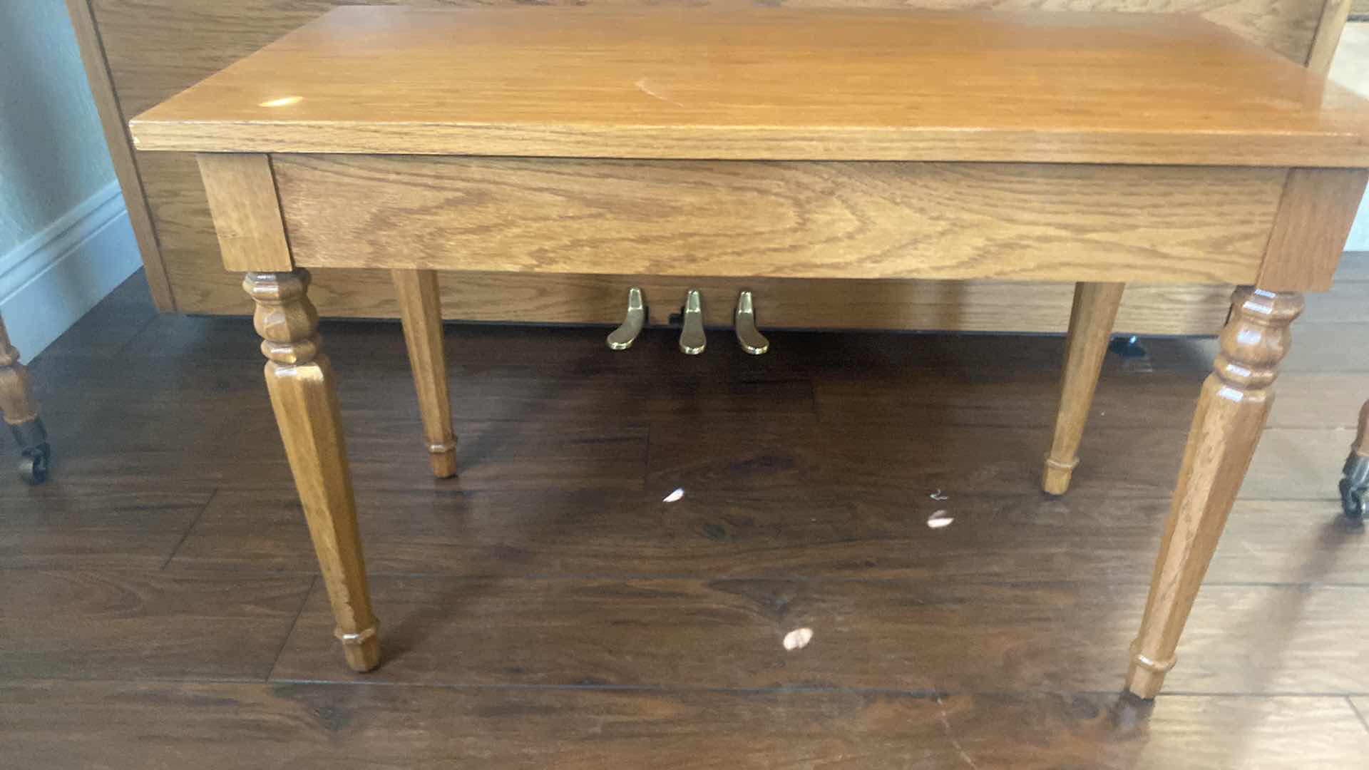 Photo 1 of KAWAI OAK UPRIGHT PIANO AND BENCH 57“ x 25“ H 42”